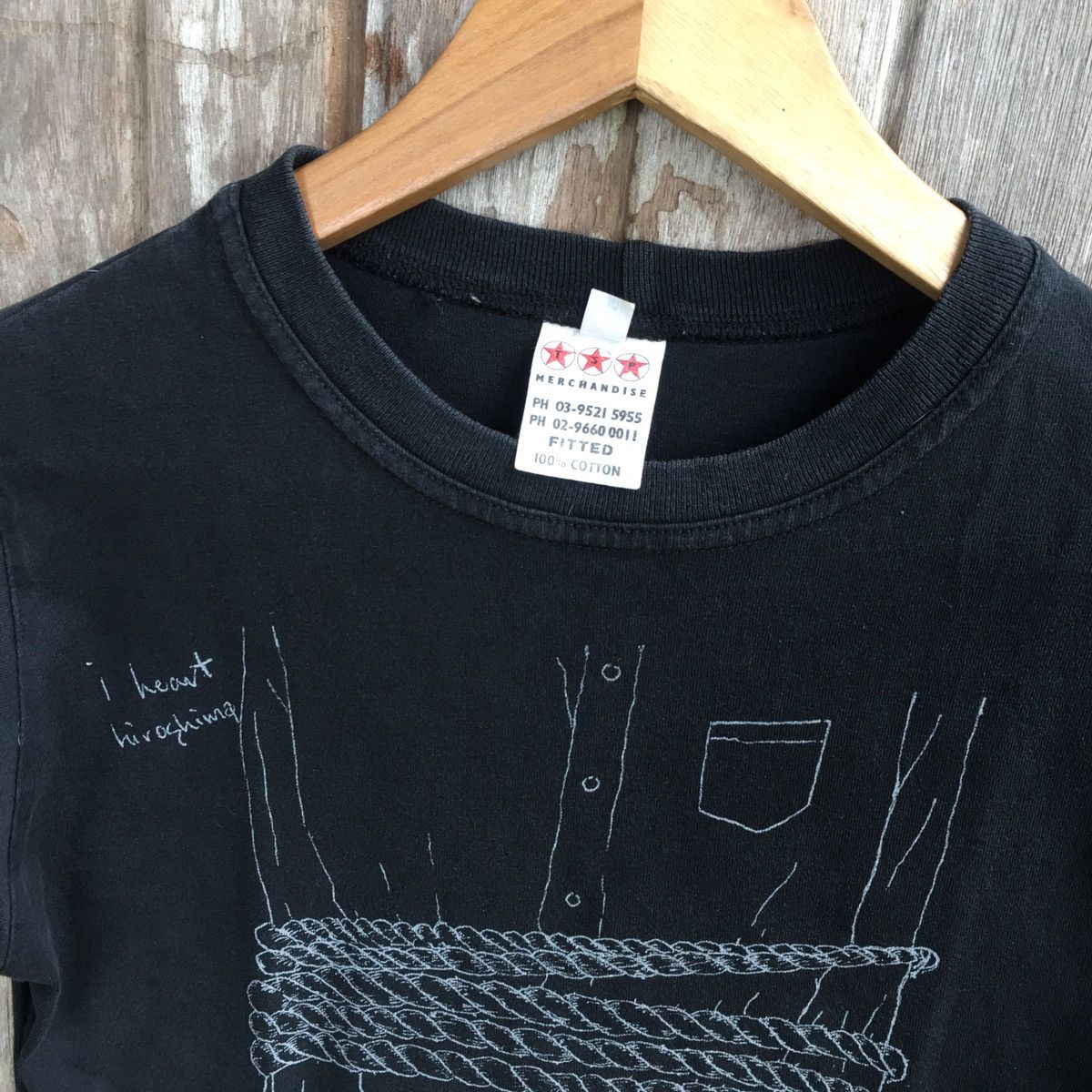 Band Tees Thrashed Faded Vintage Y2K I Heart Hiroshima ERD PUNK TEE Size US M / EU 48-50 / 2 - 2 Thumbnail