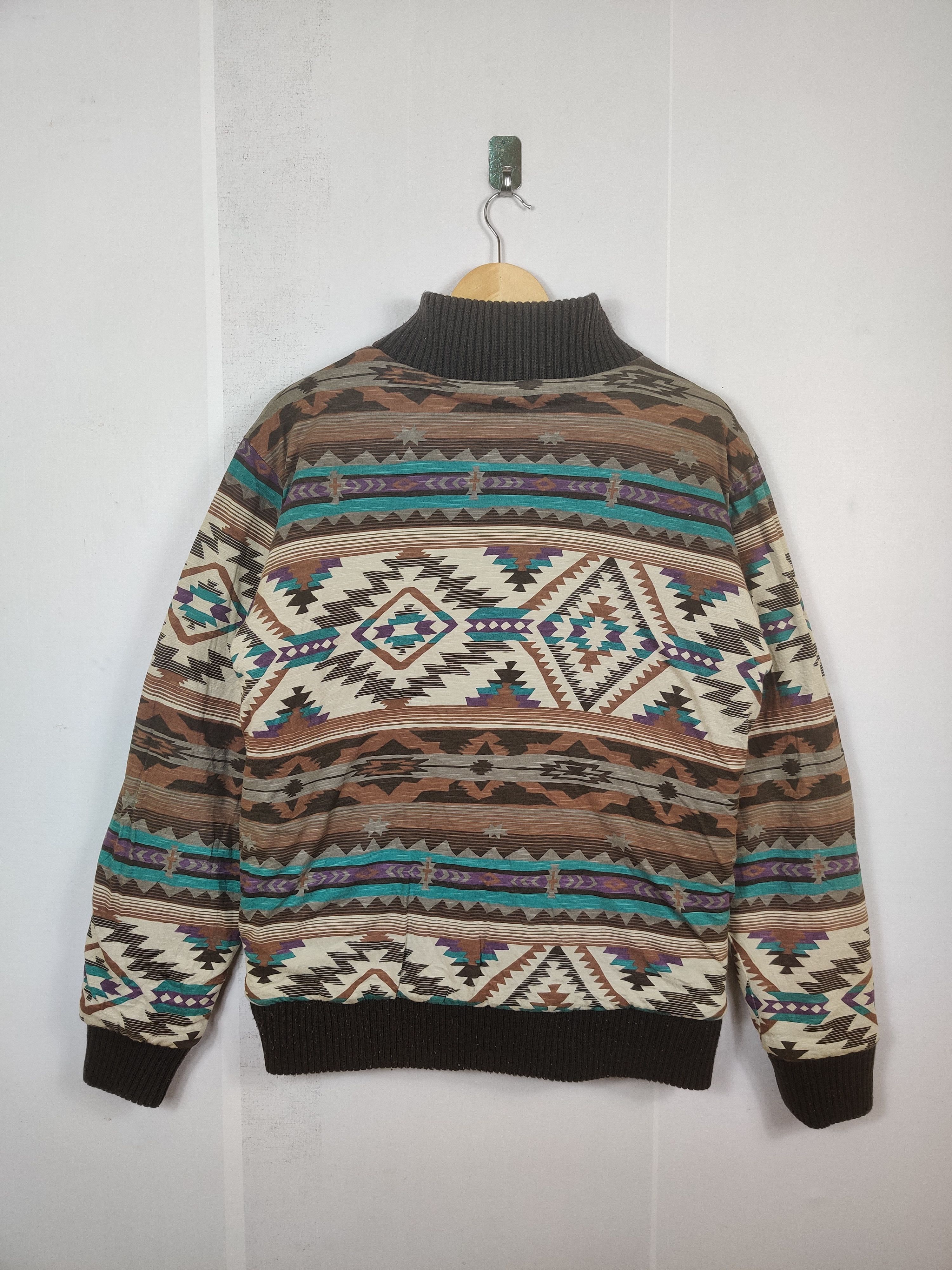 Japanese Brand Vintage KU USA Aztech Reversible Sherpa Navajo Jacket Size US L / EU 52-54 / 3 - 7 Thumbnail