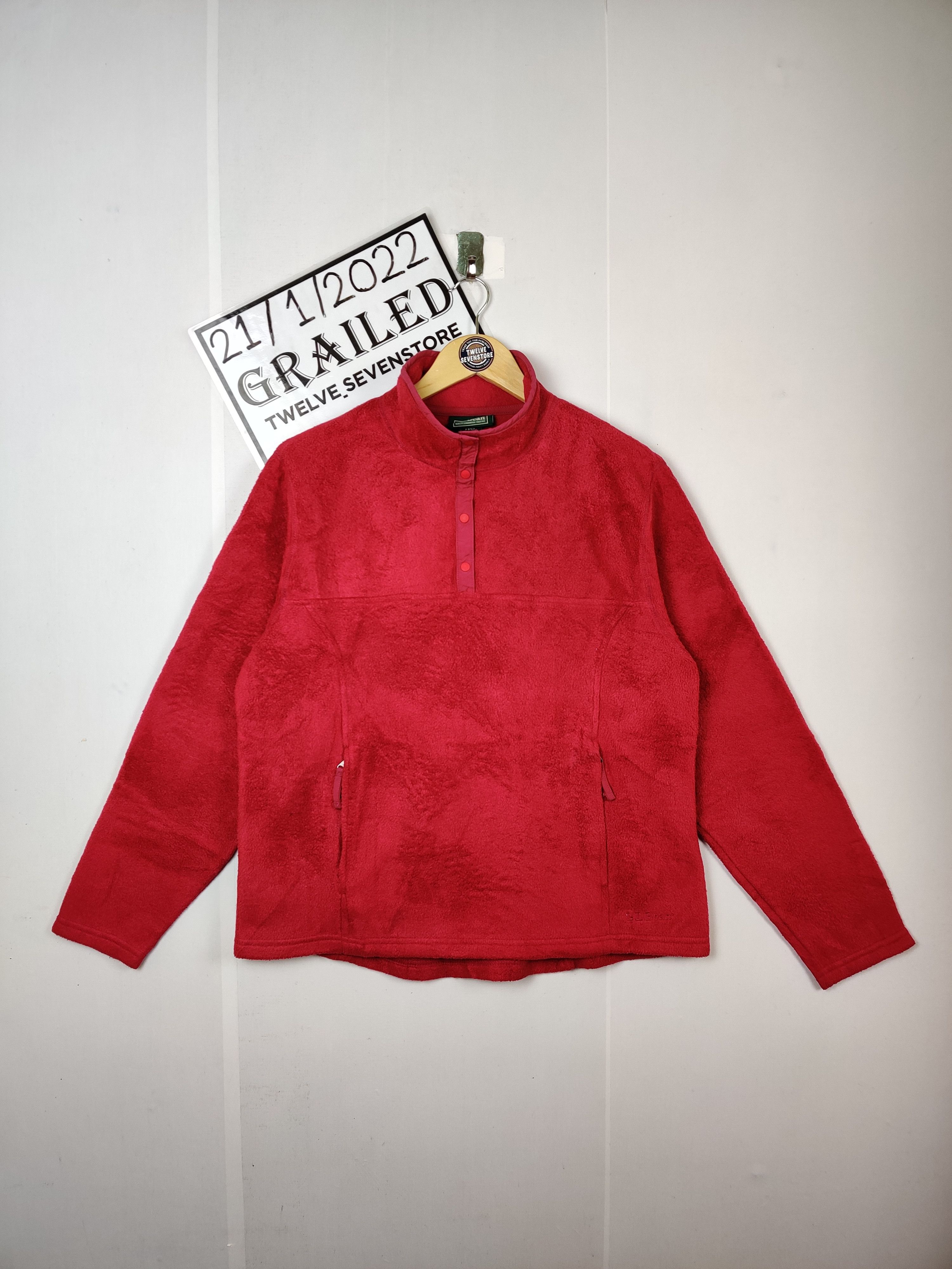 L.L. Bean Vintage LL Bean Fleece Quarter Jacket Size US L / EU 52-54 / 3 - 1 Thumbnail