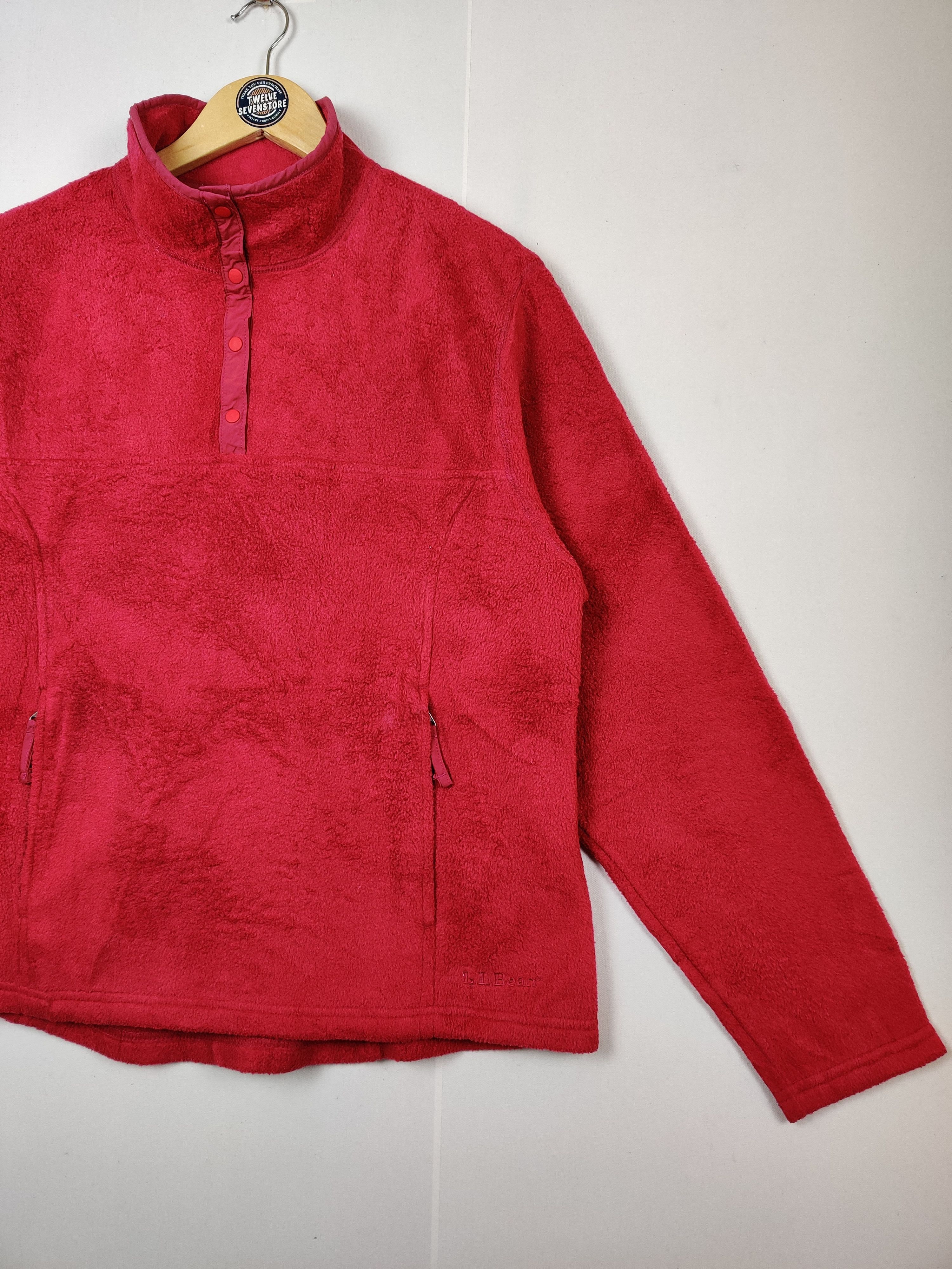 L.L. Bean Vintage LL Bean Fleece Quarter Jacket Size US L / EU 52-54 / 3 - 3 Thumbnail