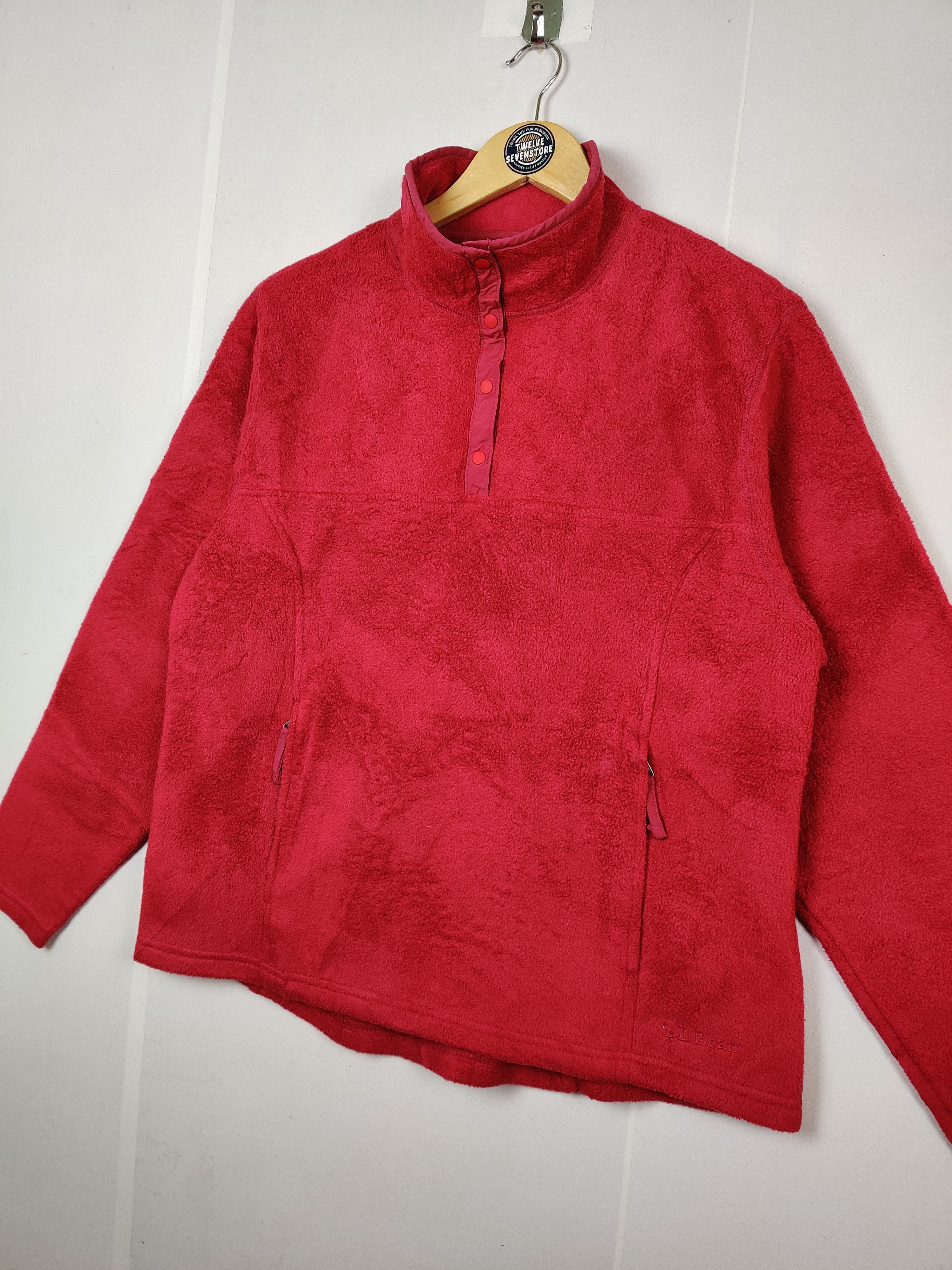 L.L. Bean Vintage LL Bean Fleece Quarter Jacket Size US L / EU 52-54 / 3 - 2 Thumbnail