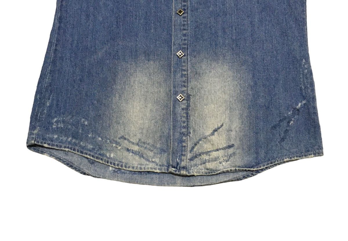 LOWBOX Rare Design Vintage Japanese Brand Lowbox Denim Shirt 1990s Size US L / EU 52-54 / 3 - 5 Thumbnail