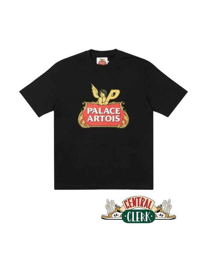 image of Palace Stella Artois Cartouche T-Shirt in Black, Men's (Size Medium)