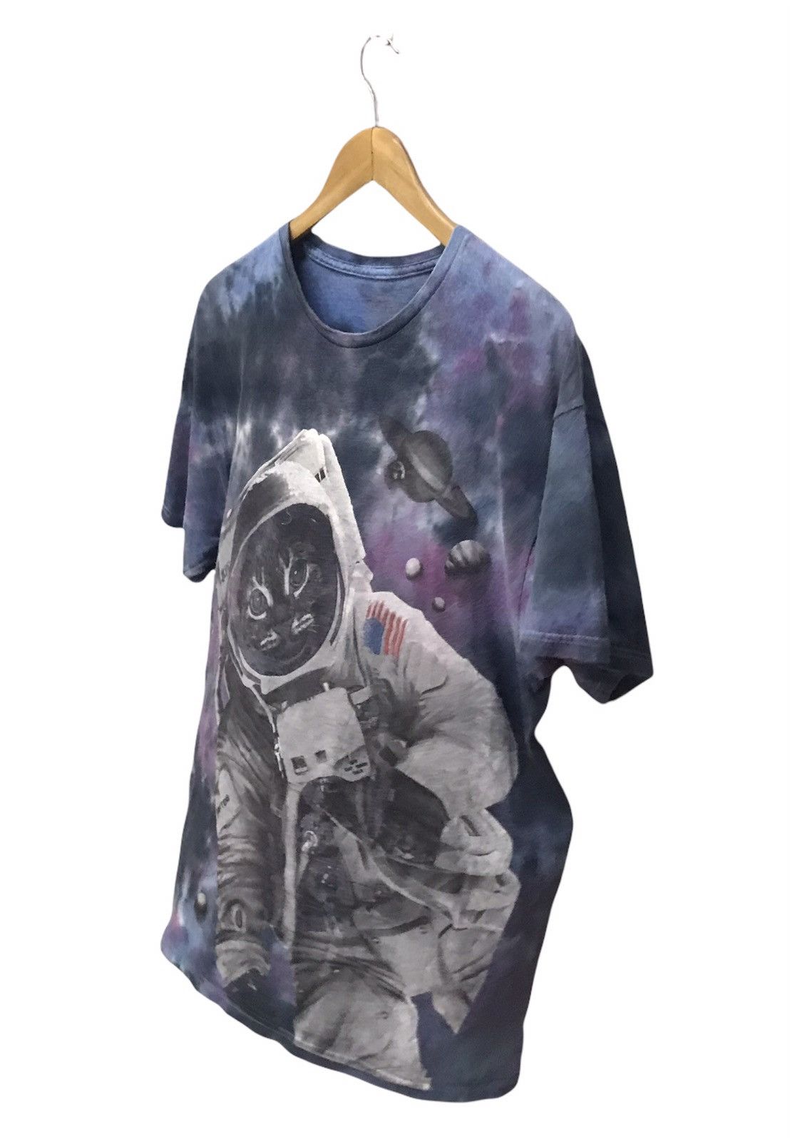 Vintage Vintage Y2K Tie Dye Cat astronaut mitten off cat moon talk Size US M / EU 48-50 / 2 - 2 Thumbnail