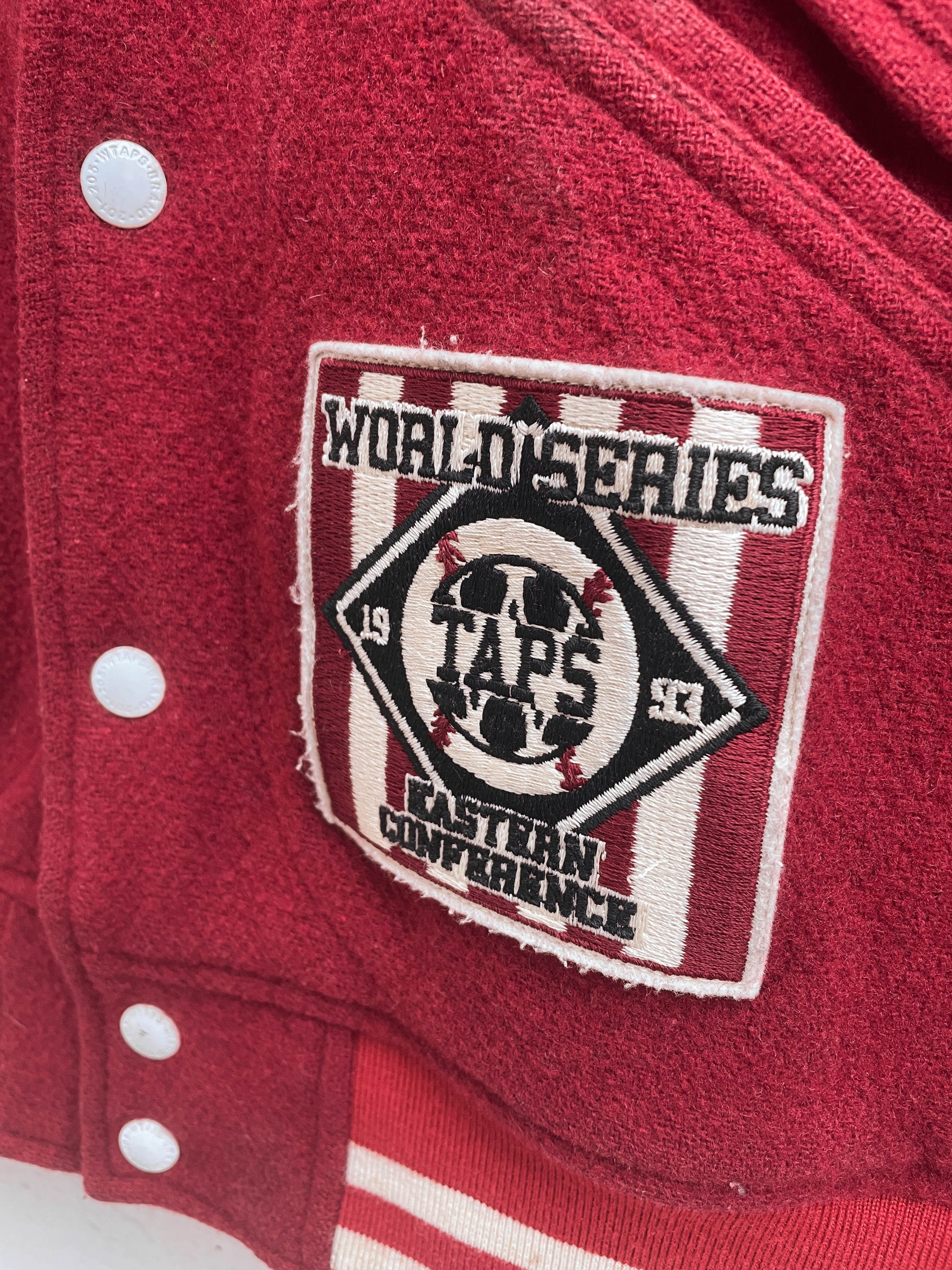 Supreme × Wtaps Supreme x Wtaps FW09 Reversible Red Varsity Jacket Size US M / EU 48-50 / 2 - 2 Thumbnail