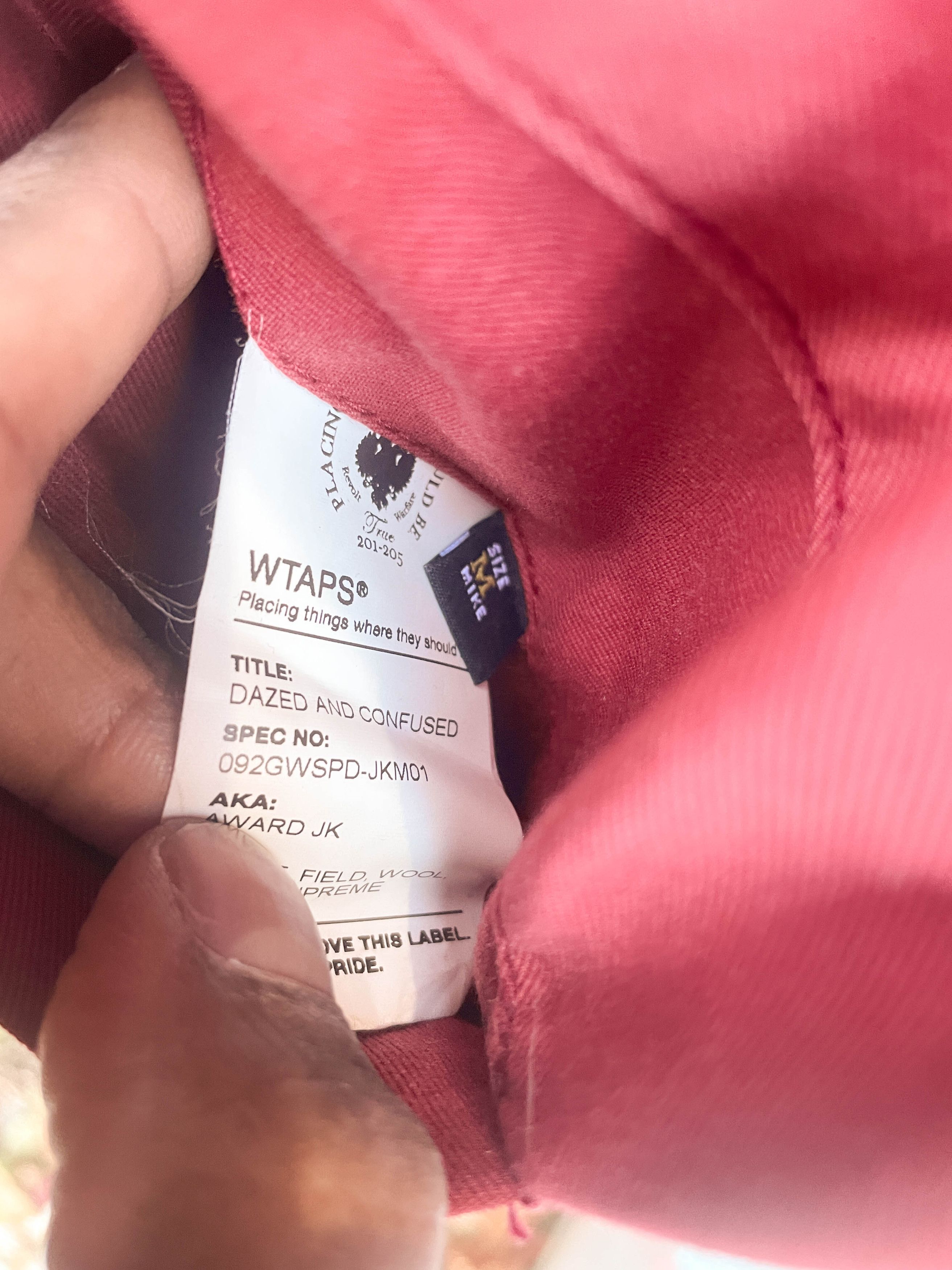 Supreme × Wtaps Supreme x Wtaps FW09 Reversible Red Varsity Jacket Size US M / EU 48-50 / 2 - 9 Thumbnail