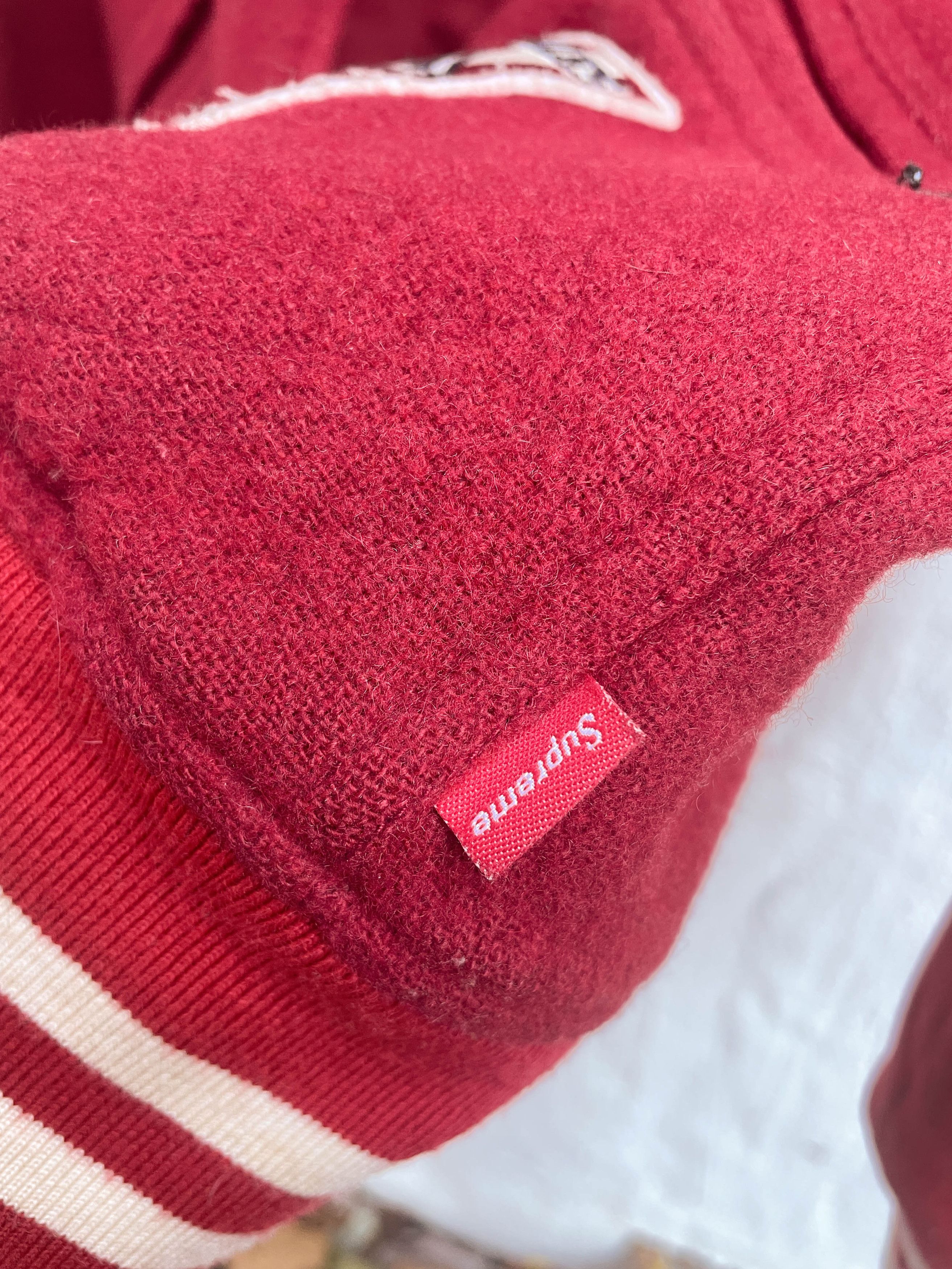 Supreme × Wtaps Supreme x Wtaps FW09 Reversible Red Varsity Jacket Size US M / EU 48-50 / 2 - 7 Thumbnail