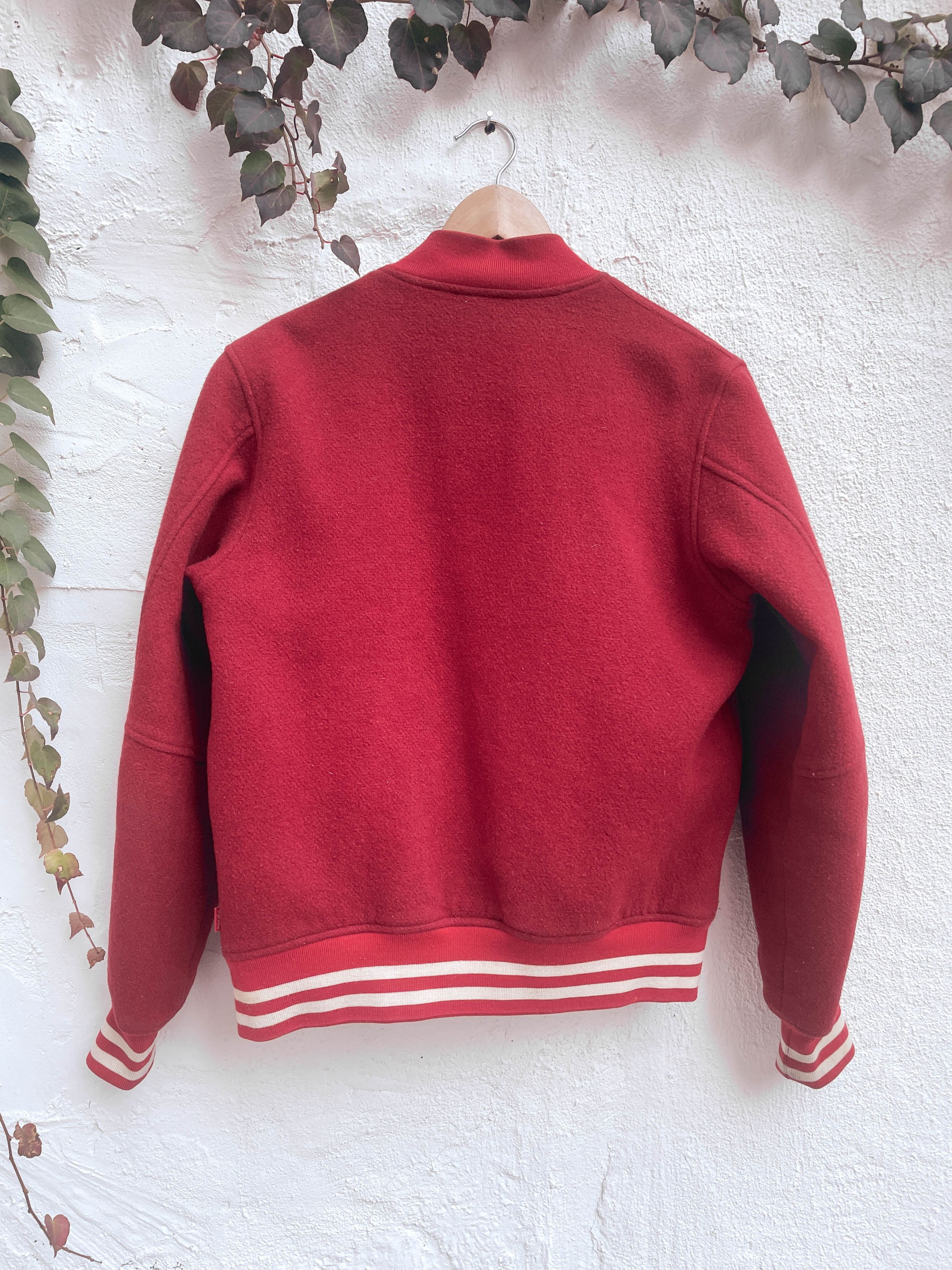 Supreme × Wtaps Supreme x Wtaps FW09 Reversible Red Varsity Jacket Size US M / EU 48-50 / 2 - 8 Thumbnail