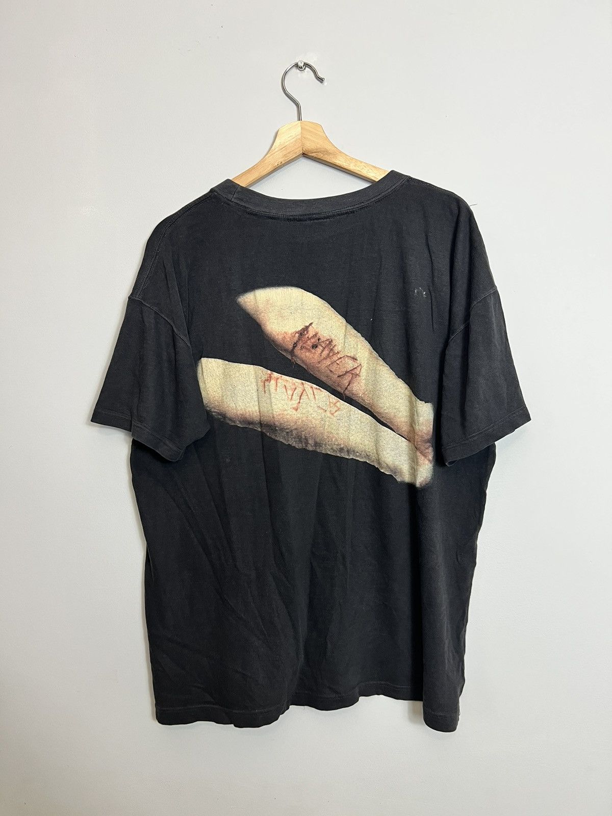 Band Tees Rare Vintage 90s 1994 Slayer Divine Thrash Metal Band Tee Size US L / EU 52-54 / 3 - 2 Thumbnail