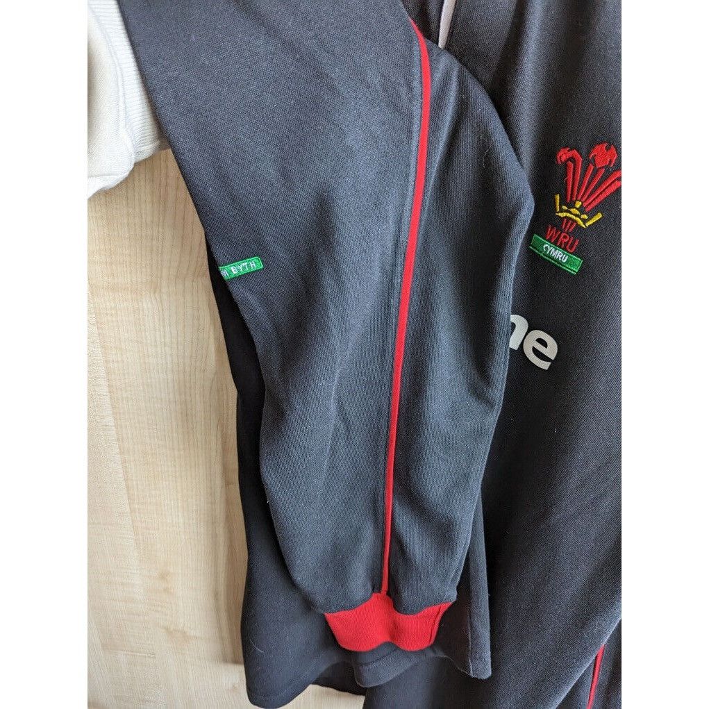 Reebok Wales Rugby Union 2000/02 Reebok long sleeve black away Shir Size US XL / EU 56 / 4 - 8 Thumbnail