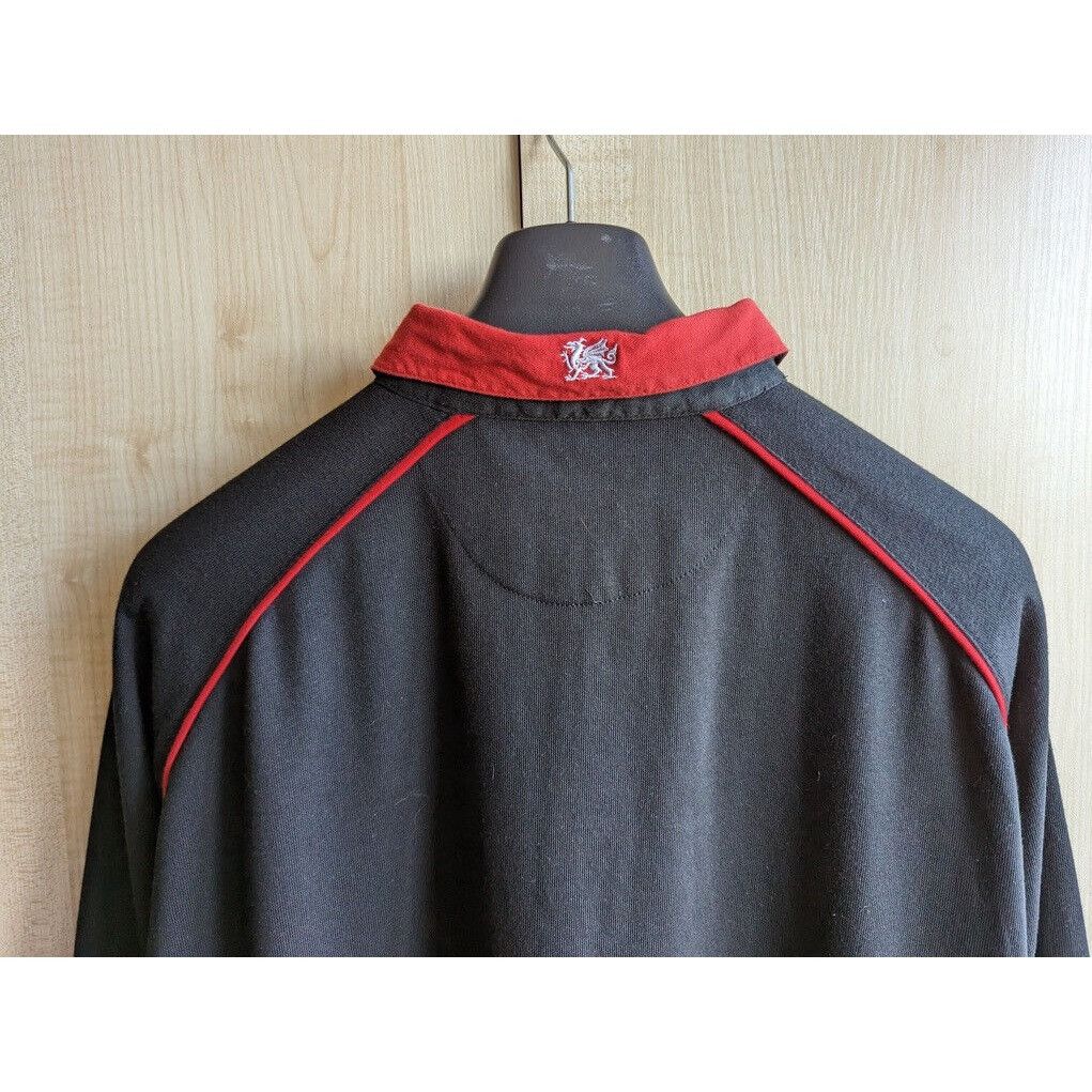 Reebok Wales Rugby Union 2000/02 Reebok long sleeve black away Shir Size US XL / EU 56 / 4 - 12 Thumbnail