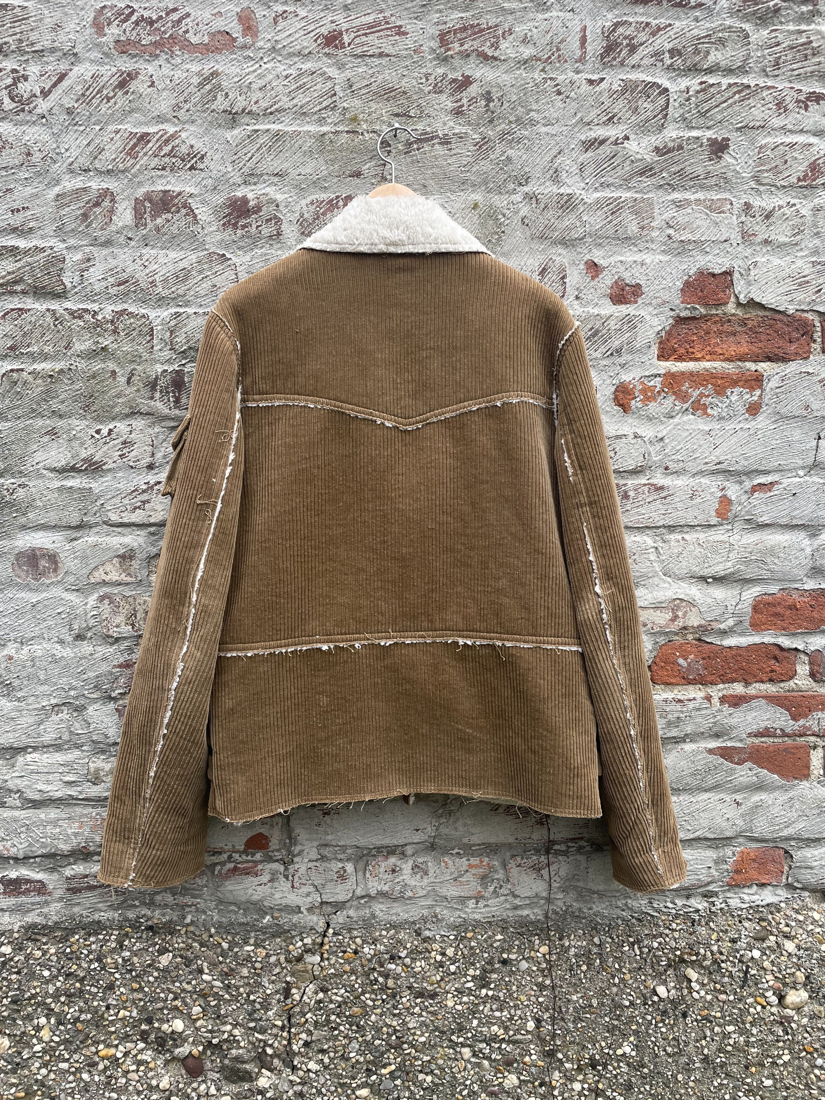 Raf Simons Raf Simons AW03-04 “Closer” Corduroy Shearling Biker Jacket Size US M / EU 48-50 / 2 - 4 Thumbnail
