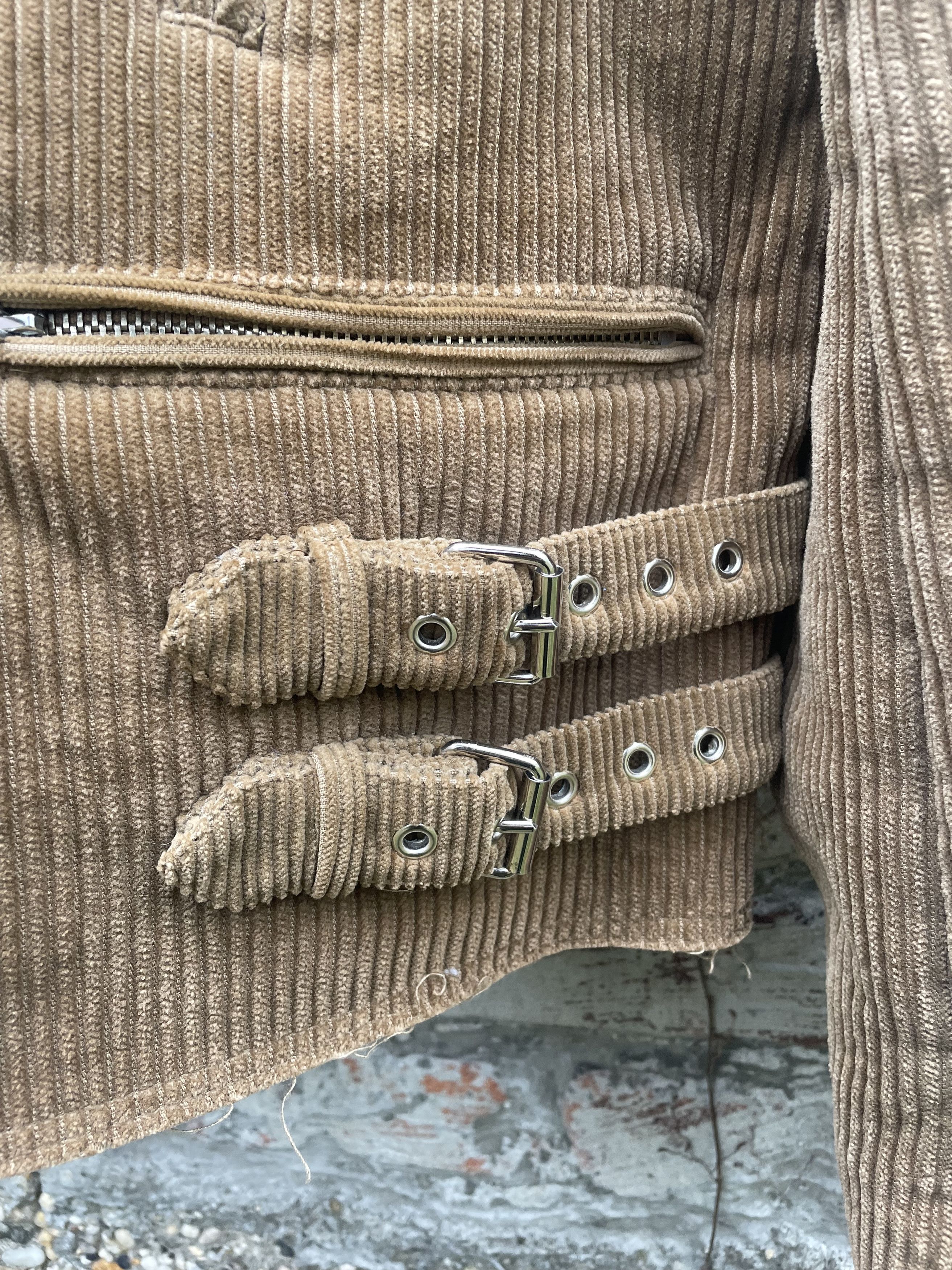 Raf Simons Raf Simons AW03-04 “Closer” Corduroy Shearling Biker Jacket Size US M / EU 48-50 / 2 - 8 Thumbnail