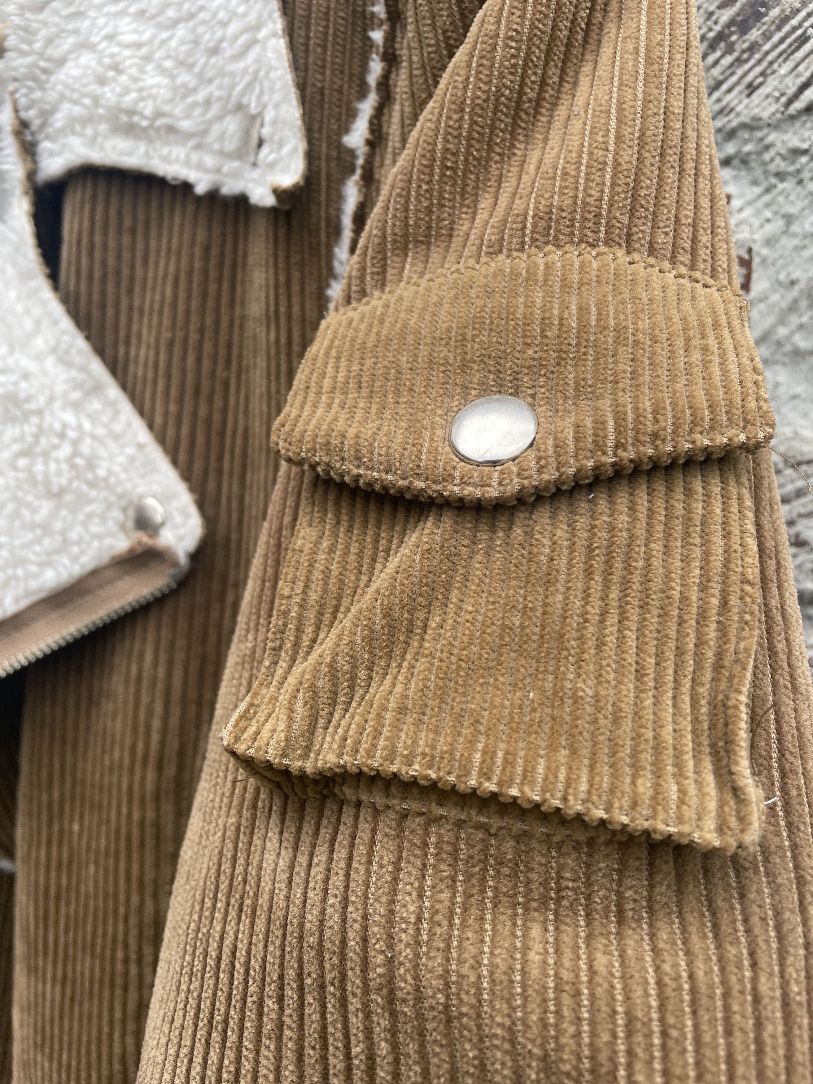 Raf Simons Raf Simons AW03-04 “Closer” Corduroy Shearling Biker Jacket Size US M / EU 48-50 / 2 - 6 Thumbnail