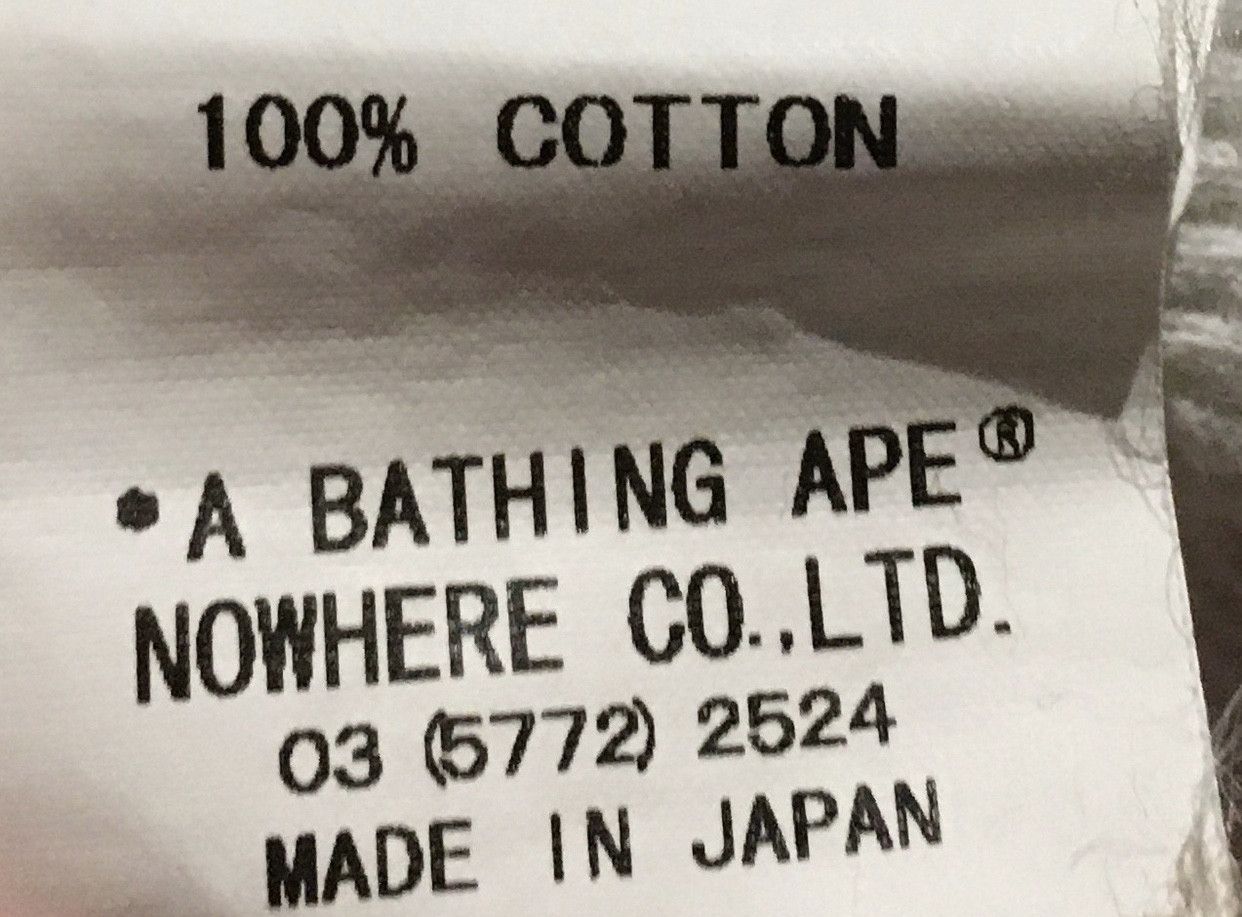 Bape Bape camo thermal tee shirt Size US S / EU 44-46 / 1 - 3 Thumbnail