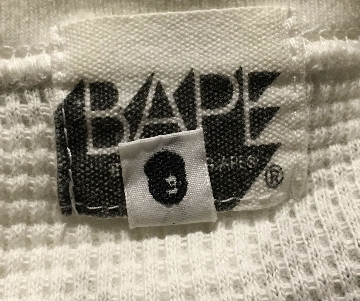 Bape Bape camo thermal tee shirt Size US S / EU 44-46 / 1 - 5 Thumbnail