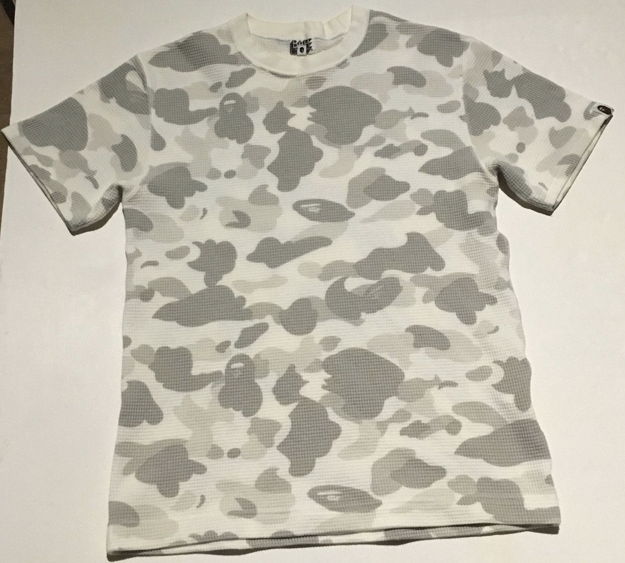 Bape Bape camo thermal tee shirt Size US S / EU 44-46 / 1 - 1 Thumbnail