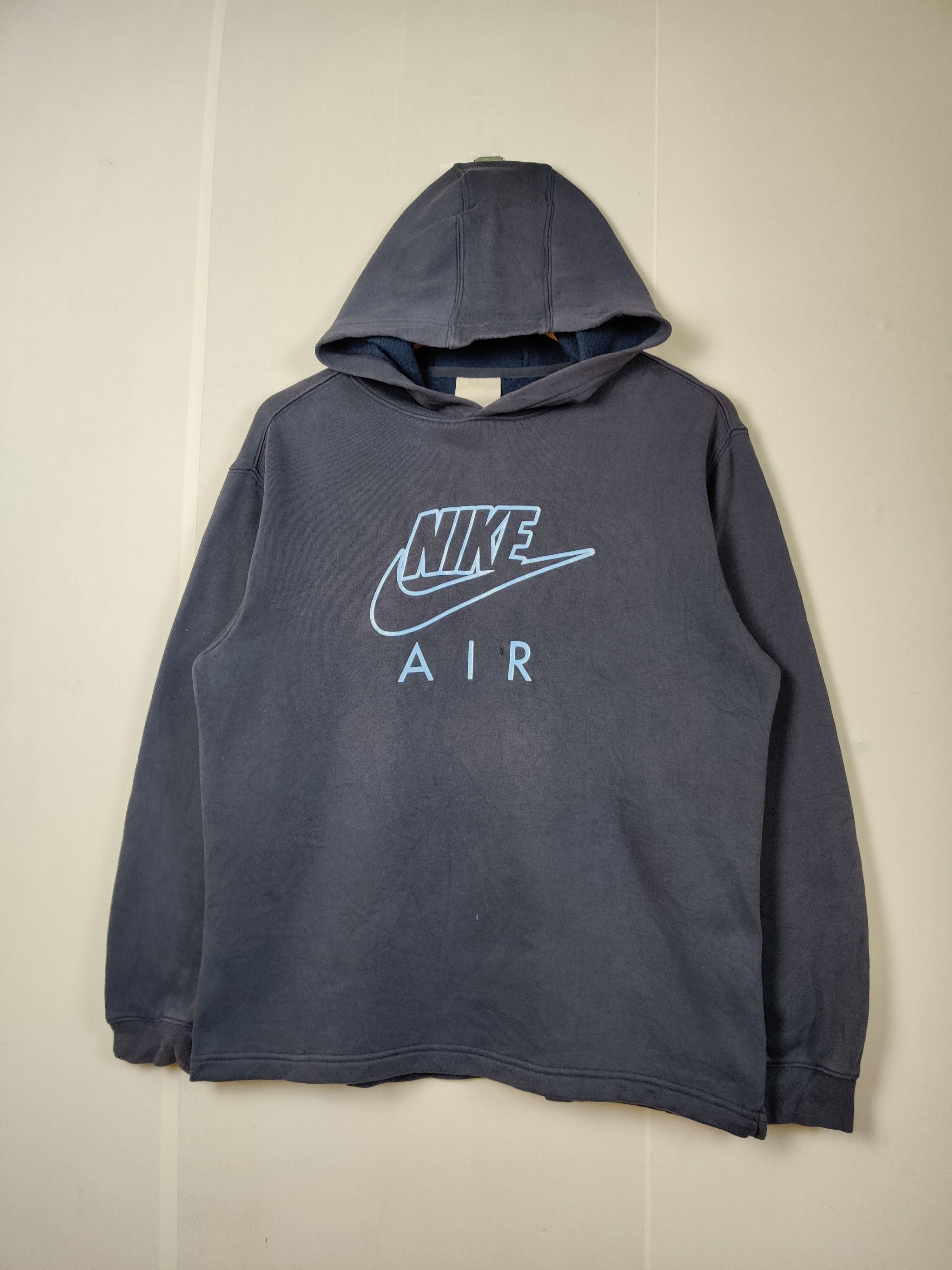 Nike Vintage Nike Air Big Logo Pullover Hoodie Size US L / EU 52-54 / 3 - 2 Thumbnail