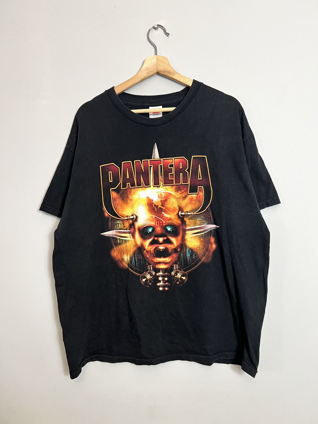 Vintage 90's Pantera American Heavy Metal Band Tour Black T-shirt Men's sold Small