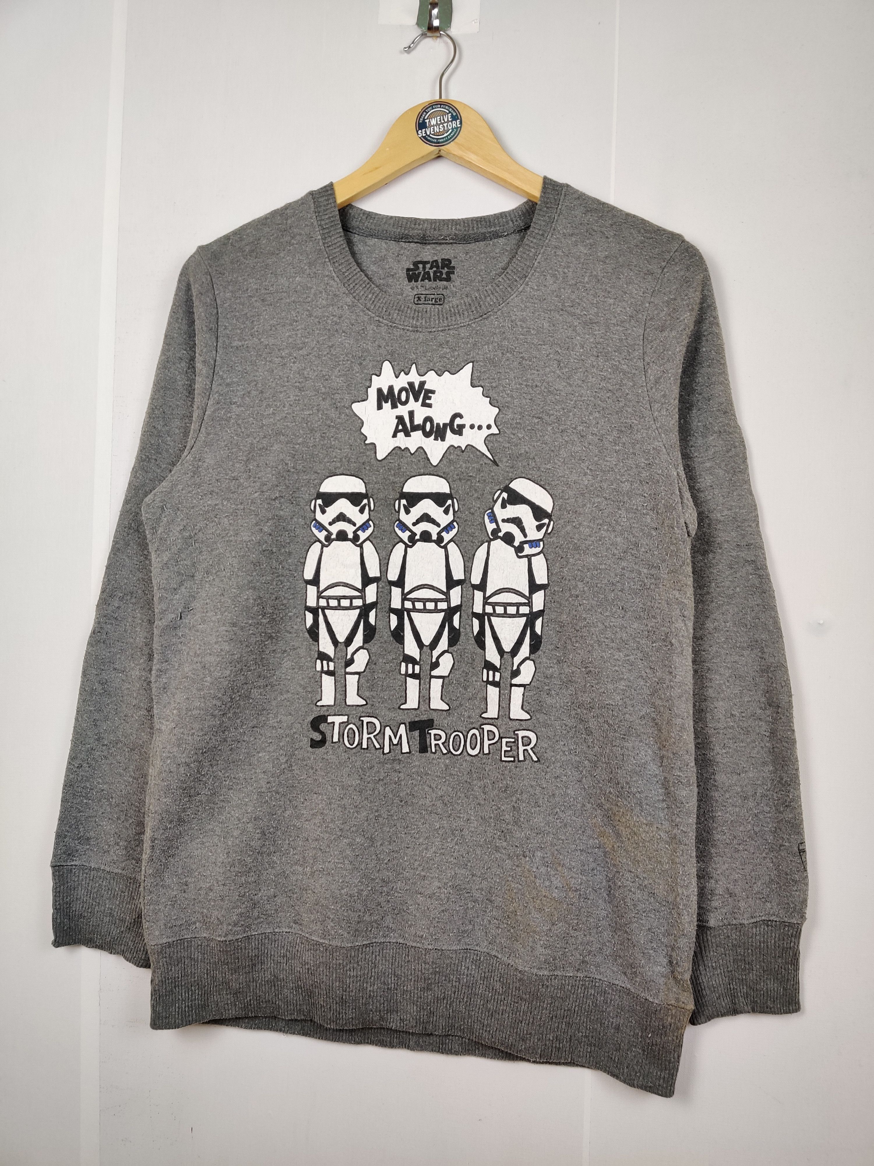 Star Wars Vintage Star Wars Storm Trooper Crewneck Sweatshirt Size US XL / EU 56 / 4 - 2 Thumbnail