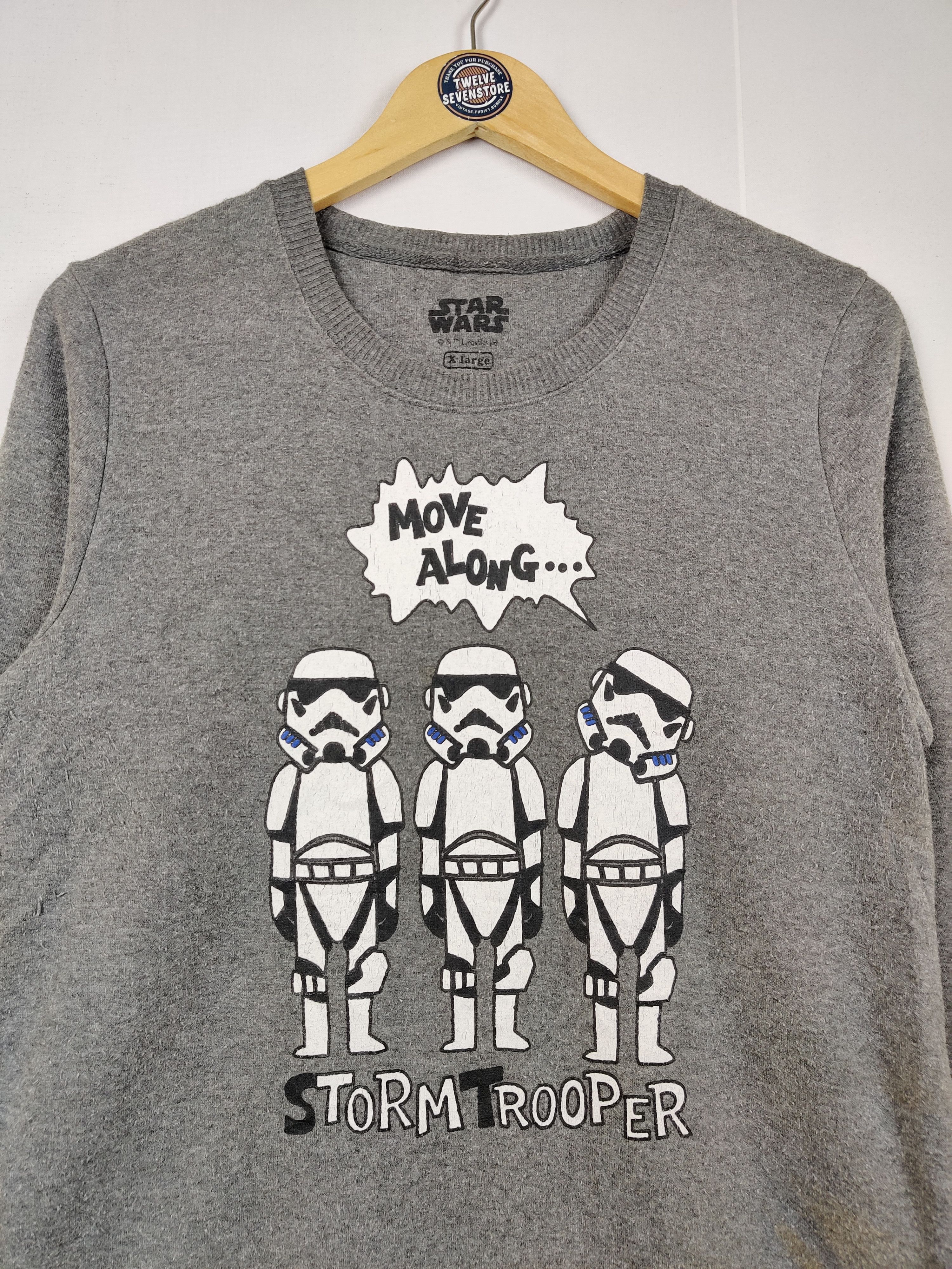 Star Wars Vintage Star Wars Storm Trooper Crewneck Sweatshirt Size US XL / EU 56 / 4 - 4 Thumbnail