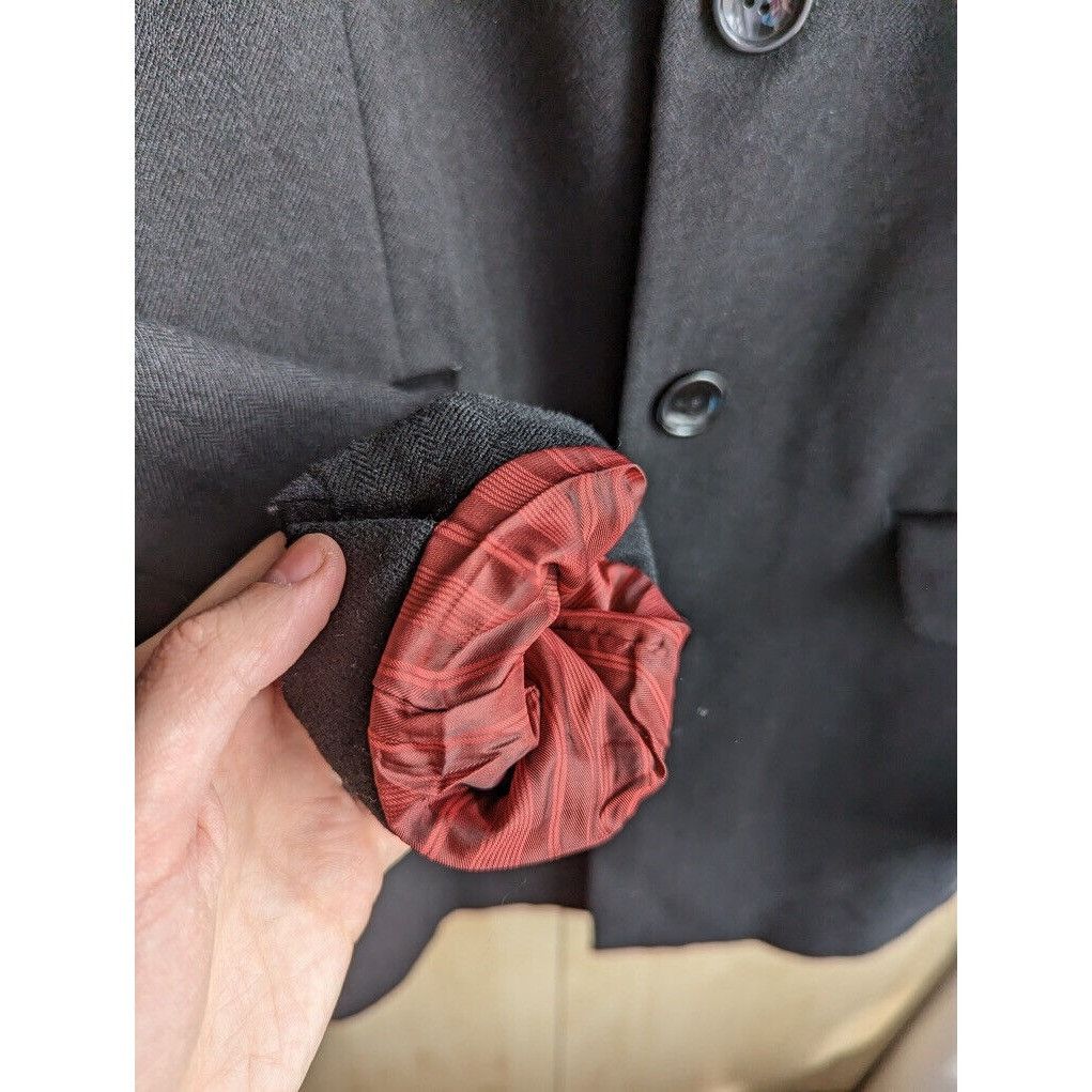 Vintage Marc Darcy London Messi Black Long Jacket Mens Size 38R Size 38R - 10 Thumbnail