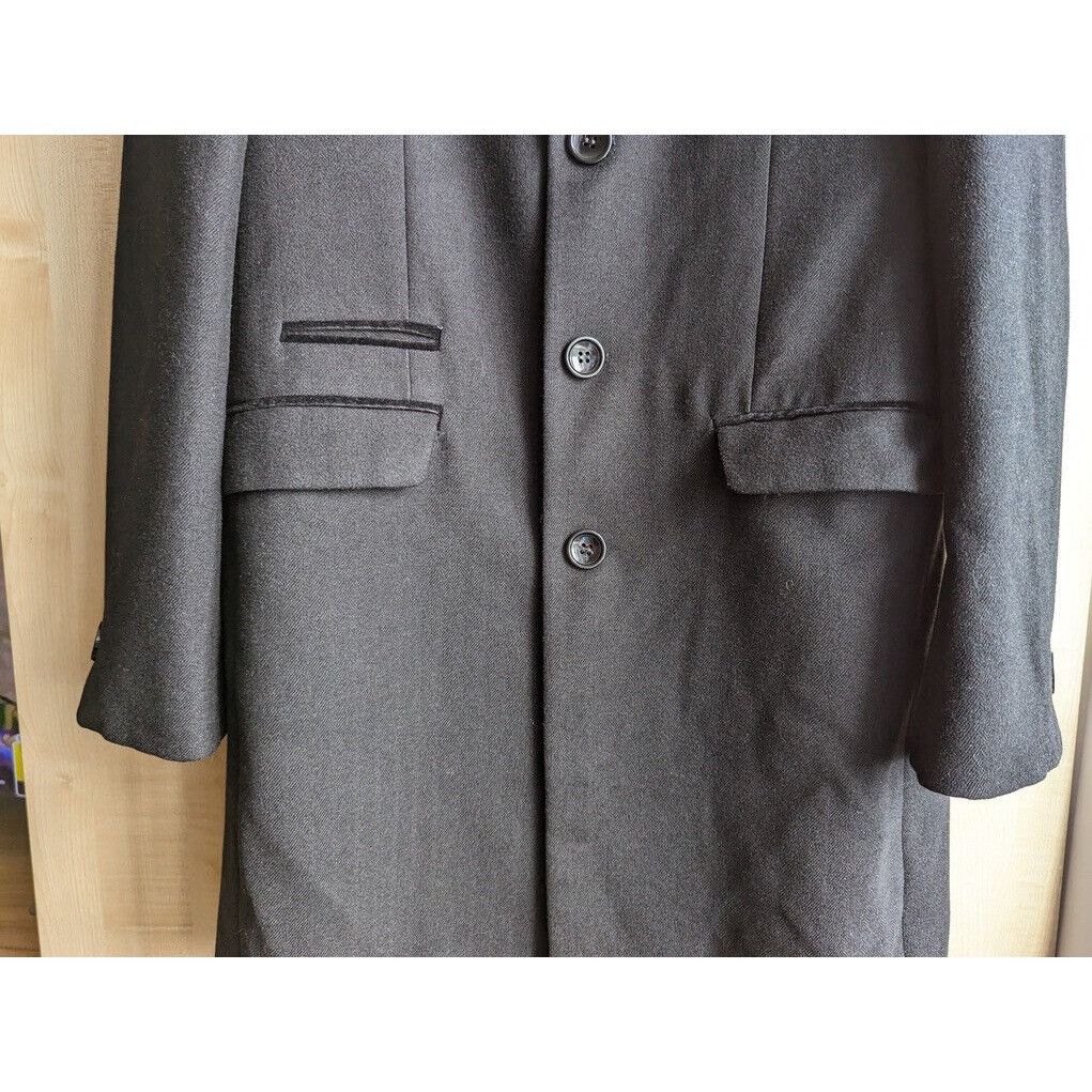Vintage Marc Darcy London Messi Black Long Jacket Mens Size 38R Size 38R - 5 Thumbnail