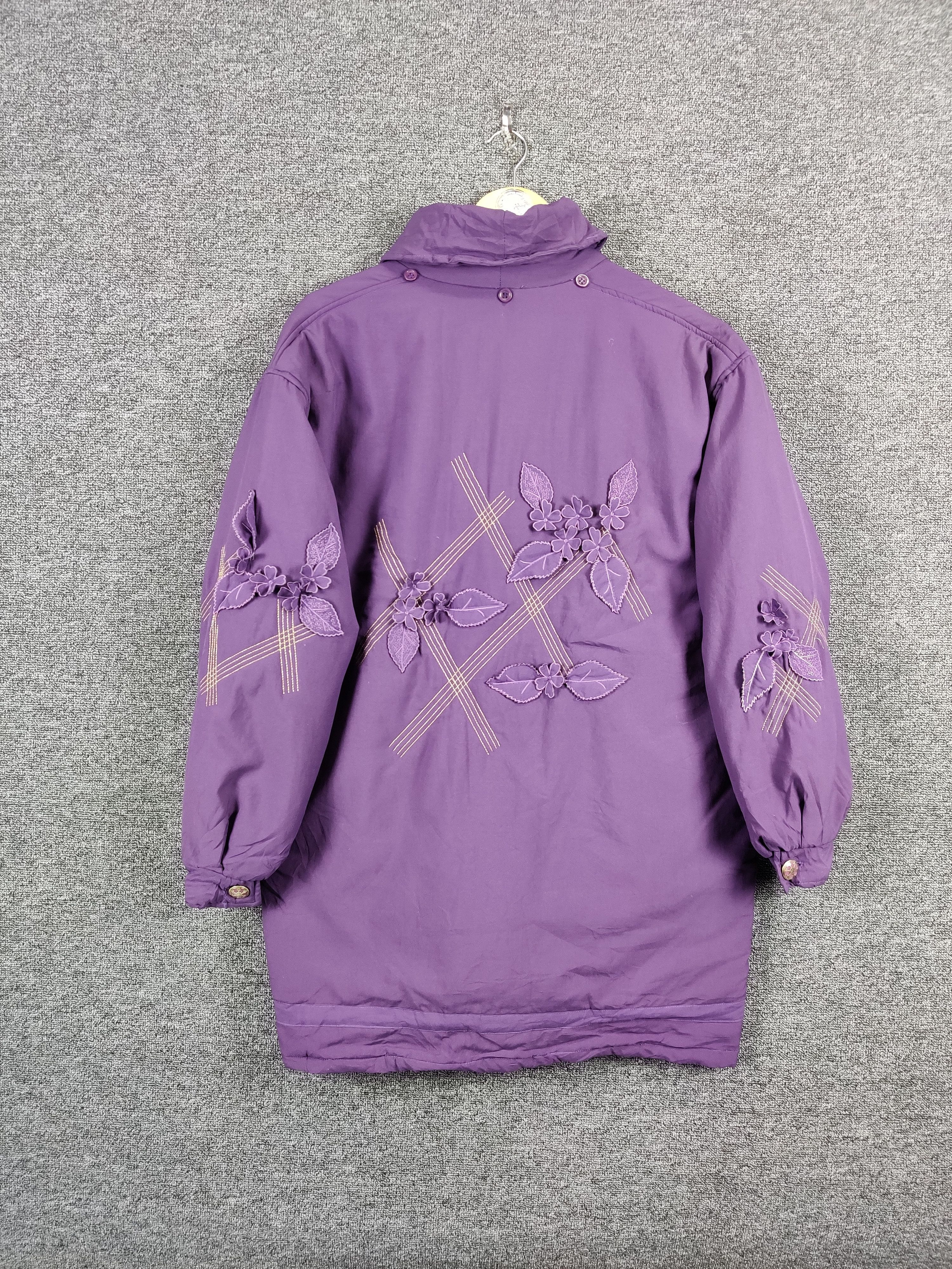 Vintage Vintage Floral Purple Nice Design Zipper Jacket Size US XXL / EU 58 / 5 - 12 Thumbnail