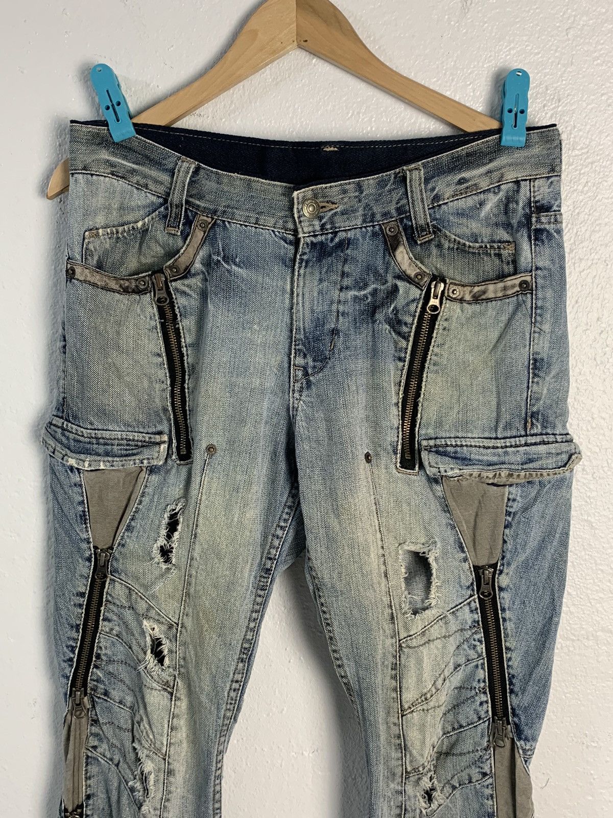 PPFM PPFM Punk Style Denim Jeans Size US 33 - 3 Thumbnail