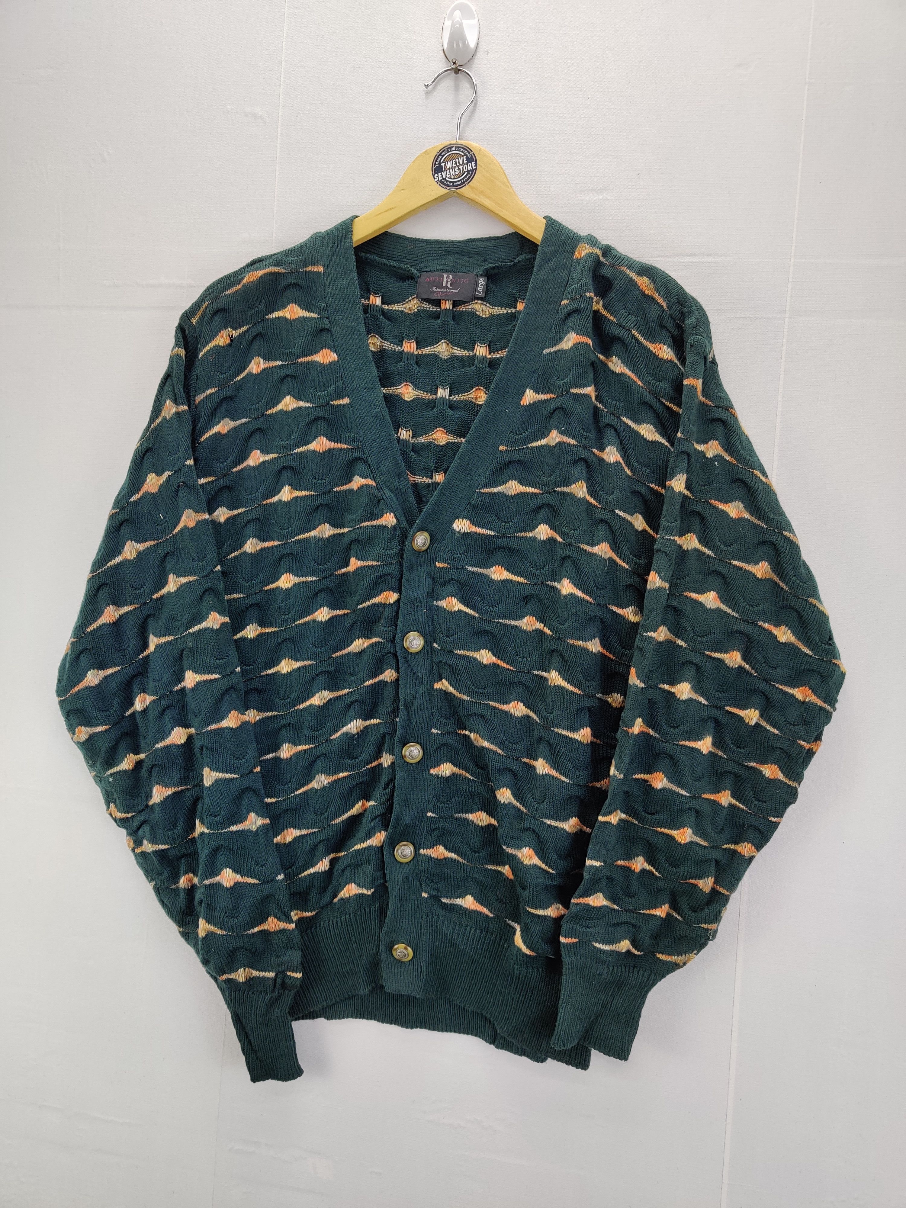 Japanese Brand Vintage Japanese Brand Knit Cardigan Nice Design Size US L / EU 52-54 / 3 - 2 Thumbnail