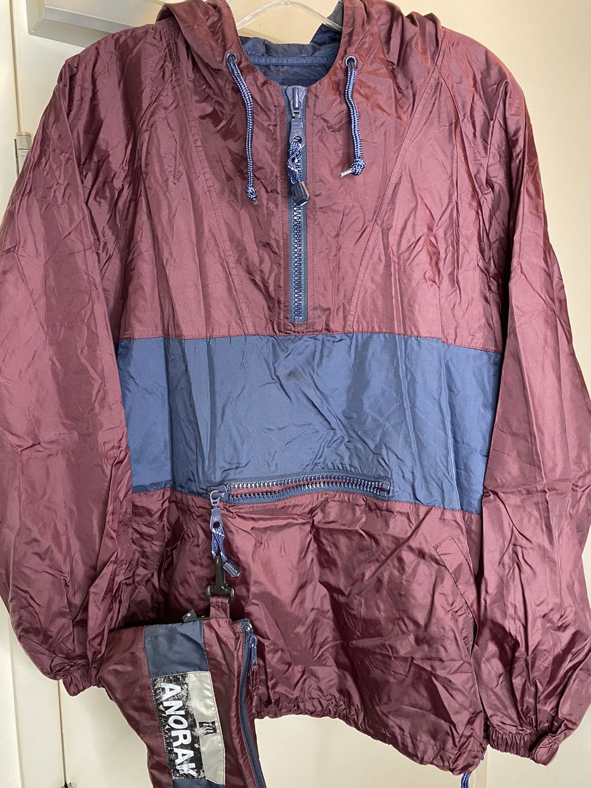 Gap × Vintage Vintage 90s Gap Arc Logo Hooded 1/4 Zip Jacket Anorak Small Size US S / EU 44-46 / 1 - 8 Thumbnail
