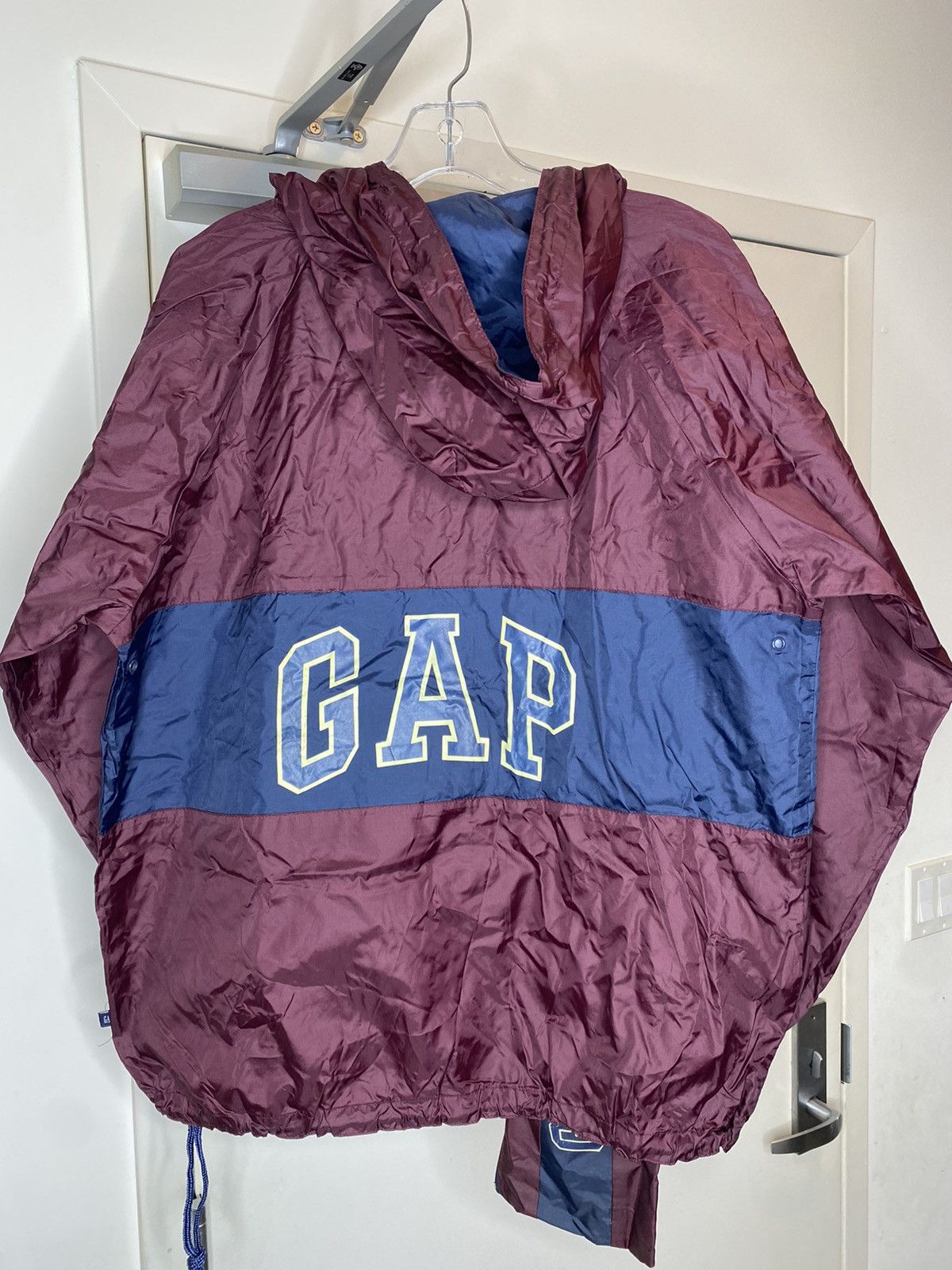 Gap × Vintage Vintage 90s Gap Arc Logo Hooded 1/4 Zip Jacket Anorak Small Size US S / EU 44-46 / 1 - 15 Thumbnail