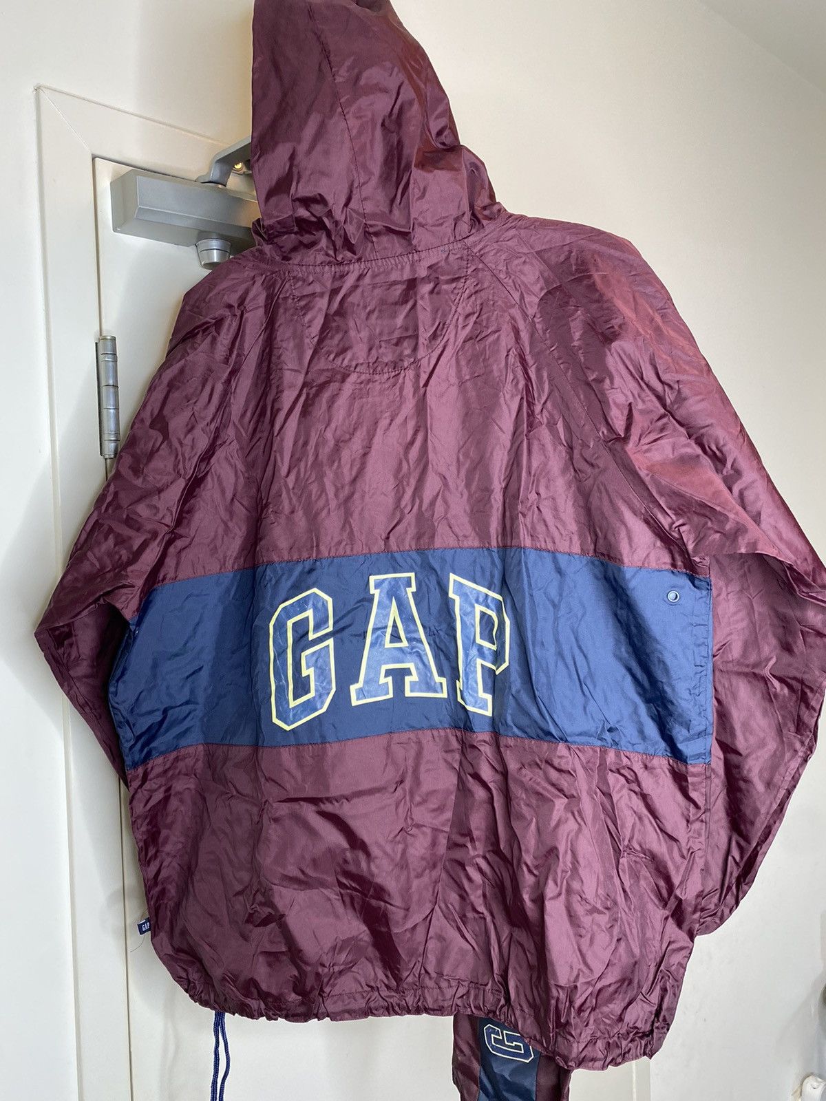 Gap × Vintage Vintage 90s Gap Arc Logo Hooded 1/4 Zip Jacket Anorak Small Size US S / EU 44-46 / 1 - 5 Thumbnail