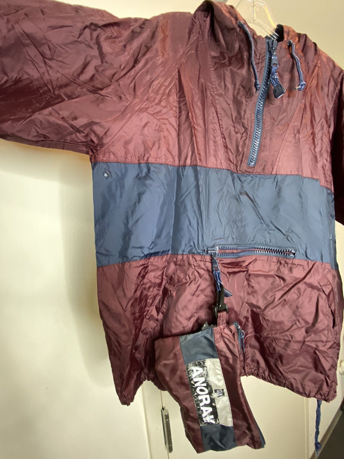 Gap × Vintage Vintage 90s Gap Arc Logo Hooded 1/4 Zip Jacket Anorak Small Size US S / EU 44-46 / 1 - 12 Thumbnail