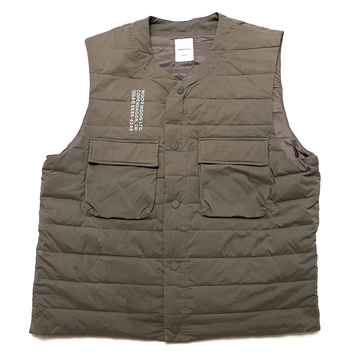 Wood Wood Brown Vest military