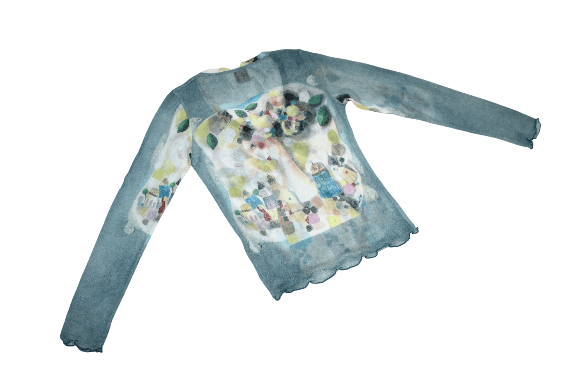 Jean Paul Gaultier Aventures Des Toiles x Stephan Chinikov Artwork Mesh Top Size XS / US 0-2 / IT 36-38 - 10 Thumbnail