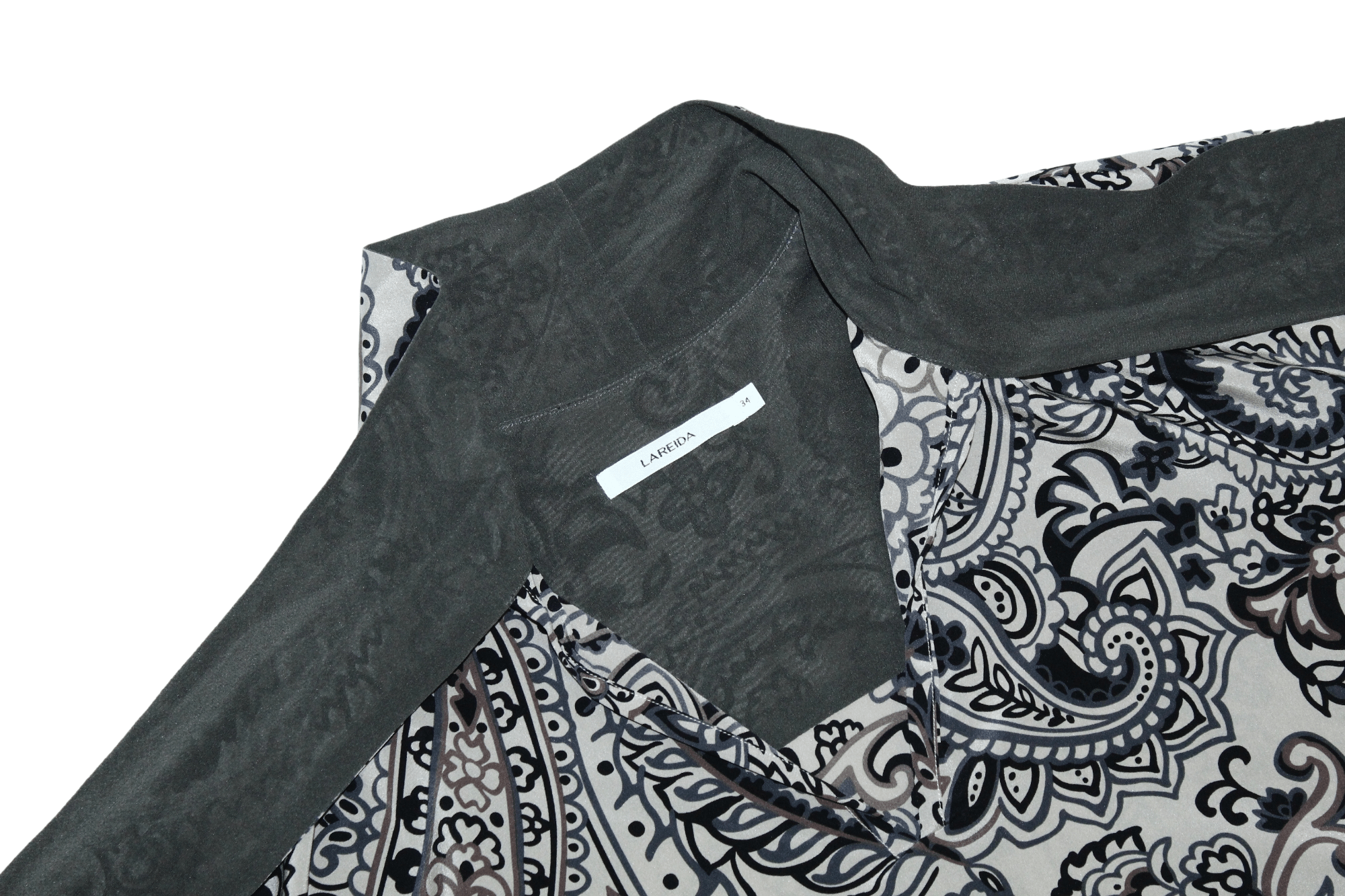 ba&sh Liza Lareida Floral Paisley Oversize Silk Blouse Size ONE SIZE - 8 Thumbnail