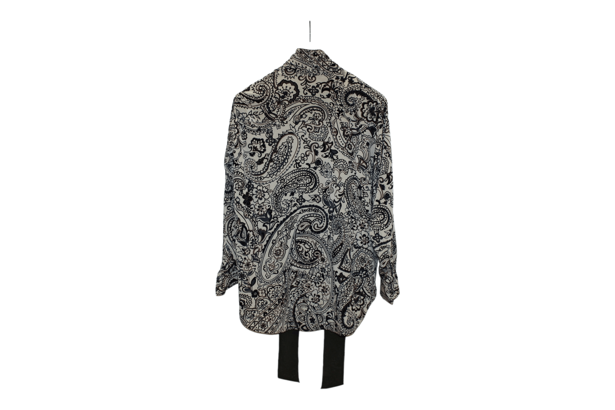 ba&sh Liza Lareida Floral Paisley Oversize Silk Blouse Size ONE SIZE - 2 Thumbnail