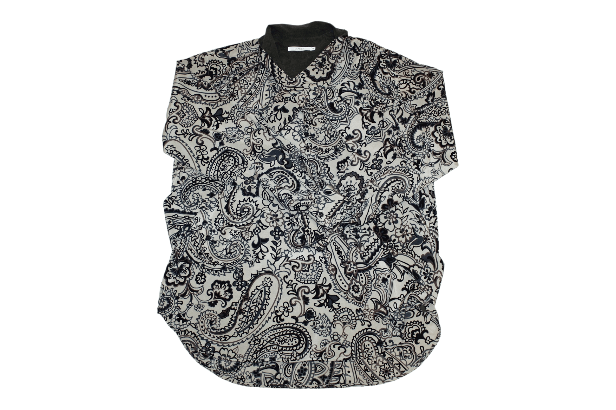 ba&sh Liza Lareida Floral Paisley Oversize Silk Blouse Size ONE SIZE - 10 Thumbnail