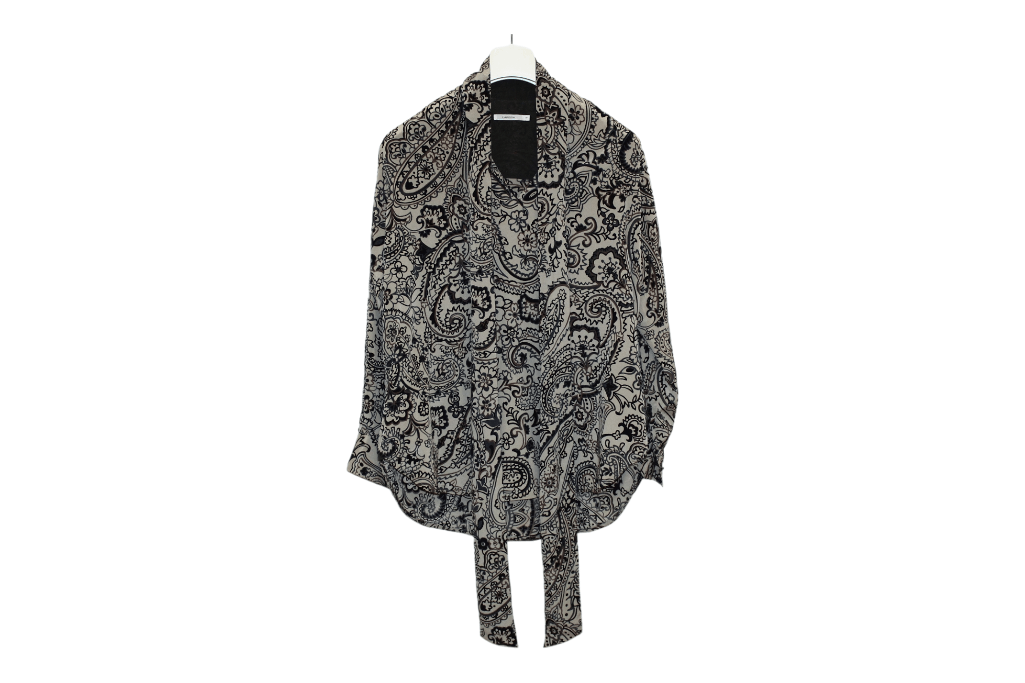 ba&sh Liza Lareida Floral Paisley Oversize Silk Blouse Size ONE SIZE - 1 Thumbnail