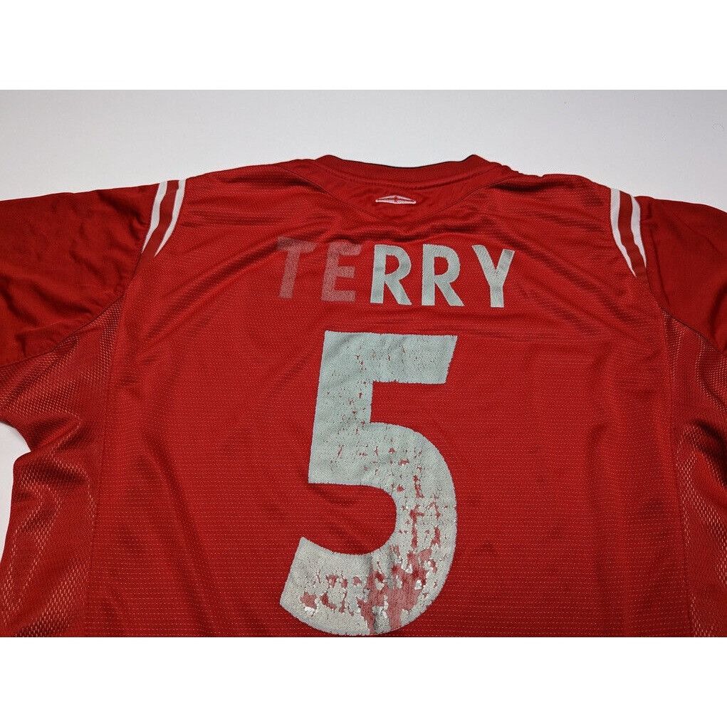 Umbro Rare John Terry #5 England 2004-2006 Umbro Red Shirt Size XL Size US XL / EU 56 / 4 - 15 Thumbnail