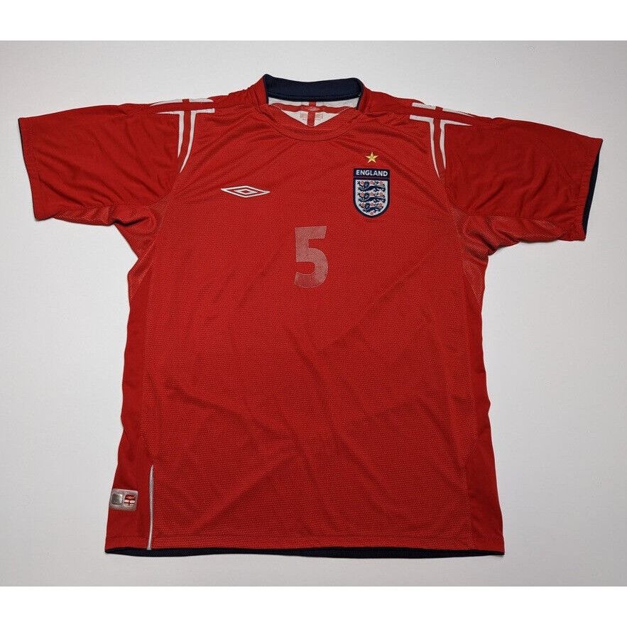 Umbro Rare John Terry #5 England 2004-2006 Umbro Red Shirt Size XL Size US XL / EU 56 / 4 - 1 Thumbnail