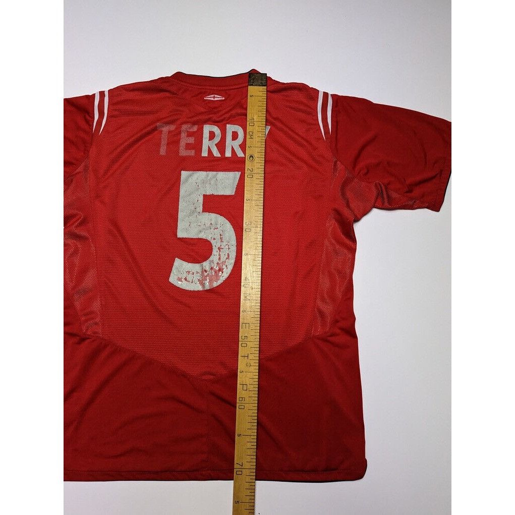 Umbro Rare John Terry #5 England 2004-2006 Umbro Red Shirt Size XL Size US XL / EU 56 / 4 - 18 Thumbnail
