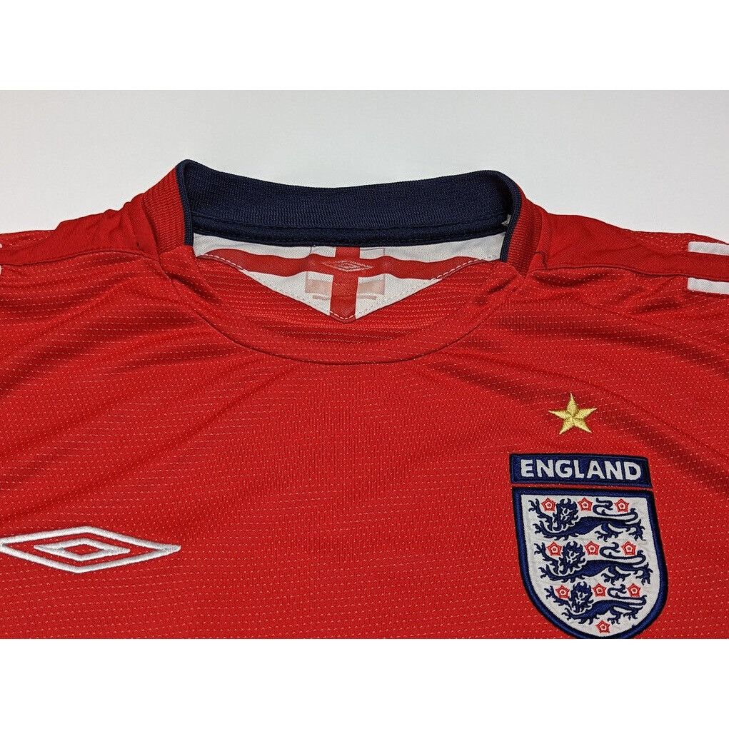 Umbro Rare John Terry #5 England 2004-2006 Umbro Red Shirt Size XL Size US XL / EU 56 / 4 - 8 Thumbnail
