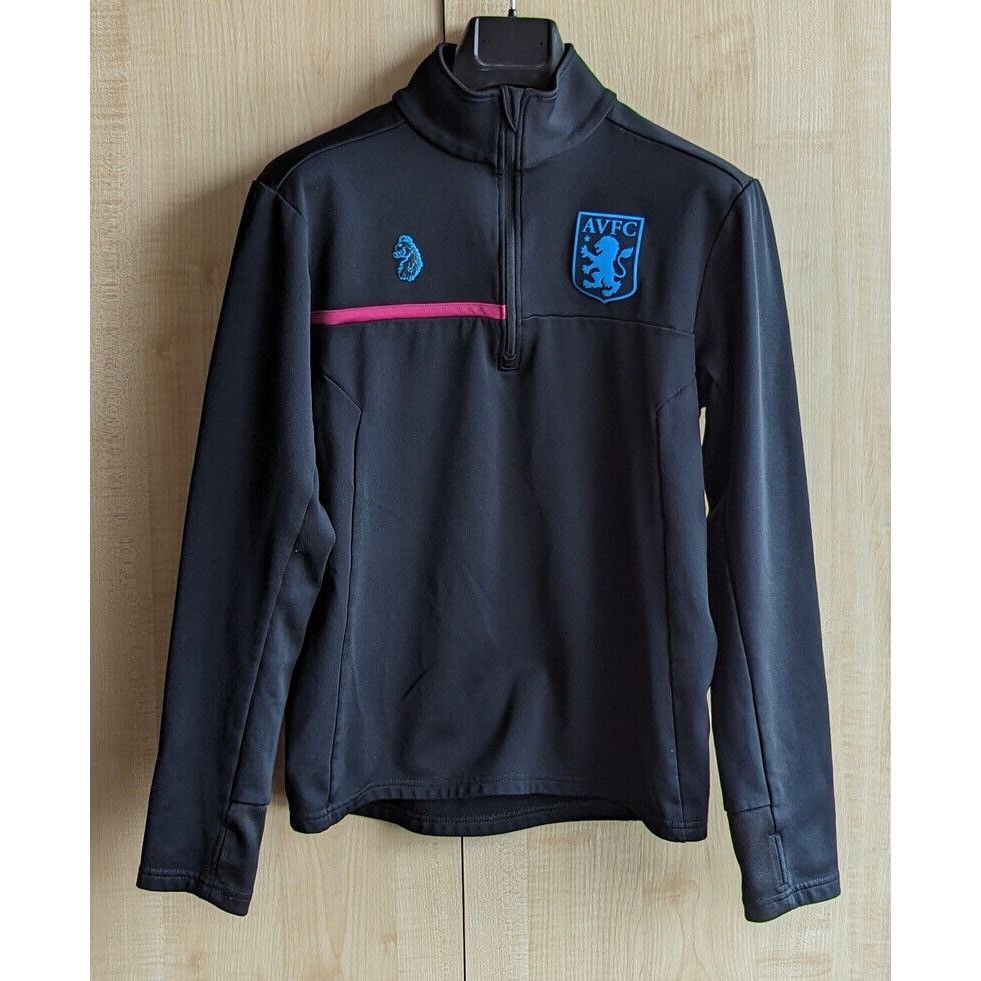 Vintage Luke Sport Aston Villa Training Top 1/4 Zip Jacket Black Siz Size US S / EU 44-46 / 1 - 1 Thumbnail