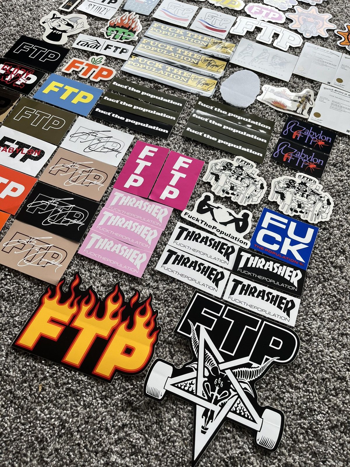 FUCT × Fuck The Population FTP Sticker Bundle Lot Size ONE SIZE - 2 Thumbnail