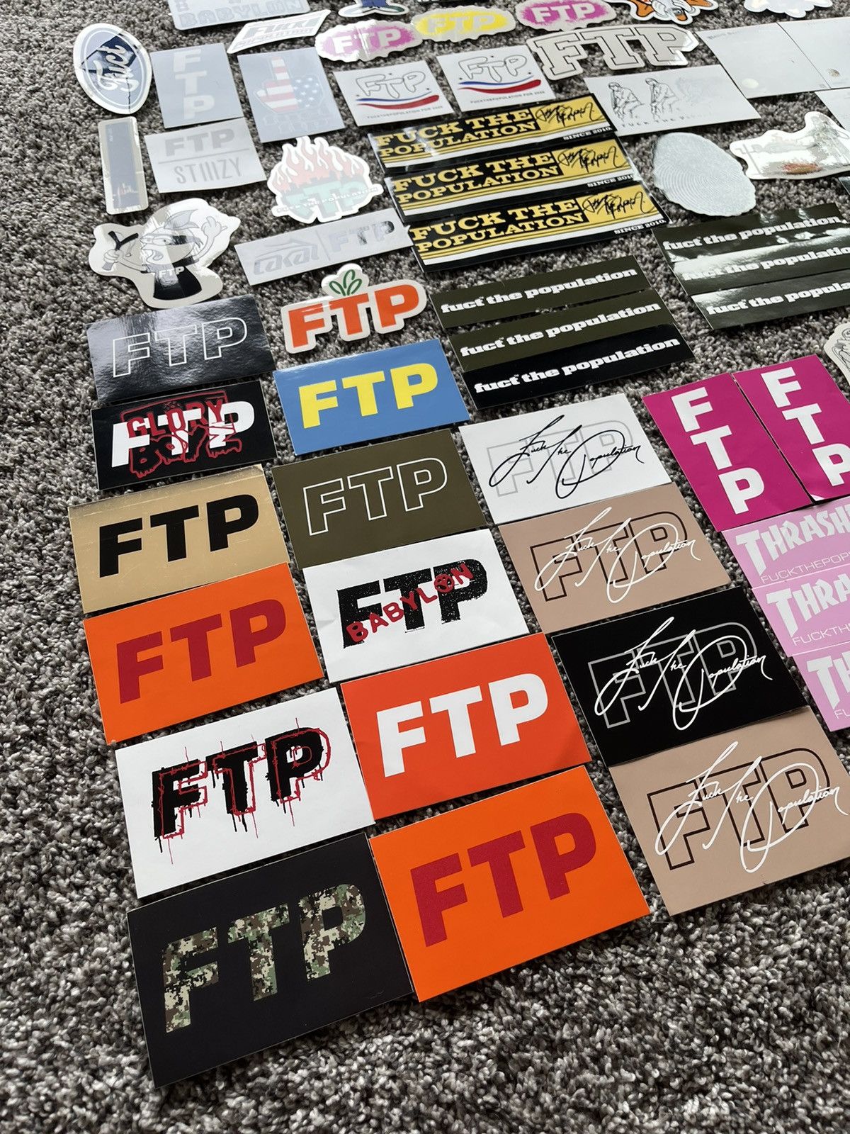 FUCT × Fuck The Population FTP Sticker Bundle Lot Size ONE SIZE - 3 Thumbnail