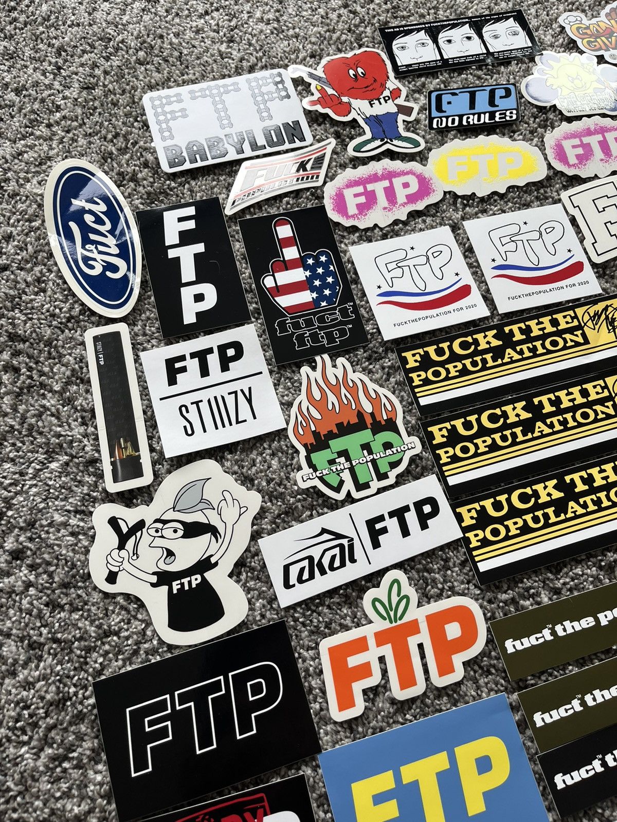 FUCT × Fuck The Population FTP Sticker Bundle Lot Size ONE SIZE - 4 Thumbnail
