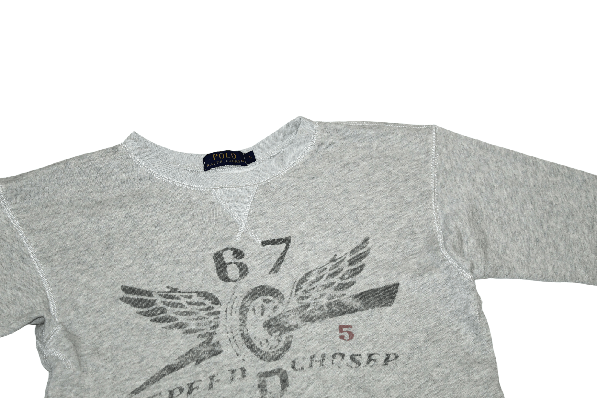 Polo Ralph Lauren RARE Polo Ralph Lauren 67 Speed Chaser Edition Sweatshirt Size L / US 10 / IT 46 - 3 Thumbnail