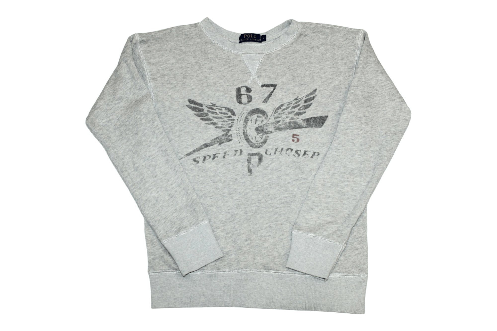 Polo Ralph Lauren RARE Polo Ralph Lauren 67 Speed Chaser Edition Sweatshirt Size L / US 10 / IT 46 - 1 Thumbnail